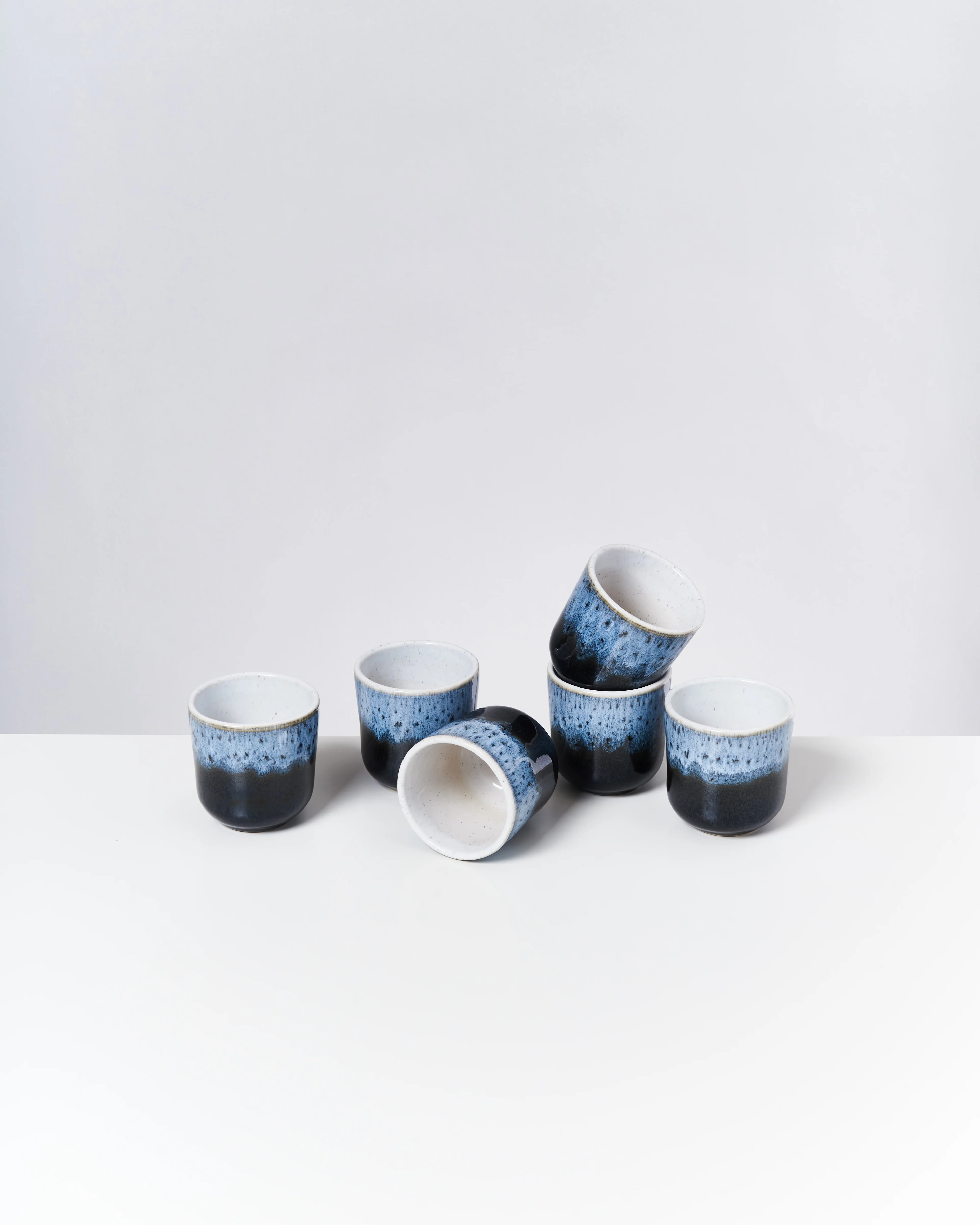Alcachofra Becher klein schwarzblau 6er-Set