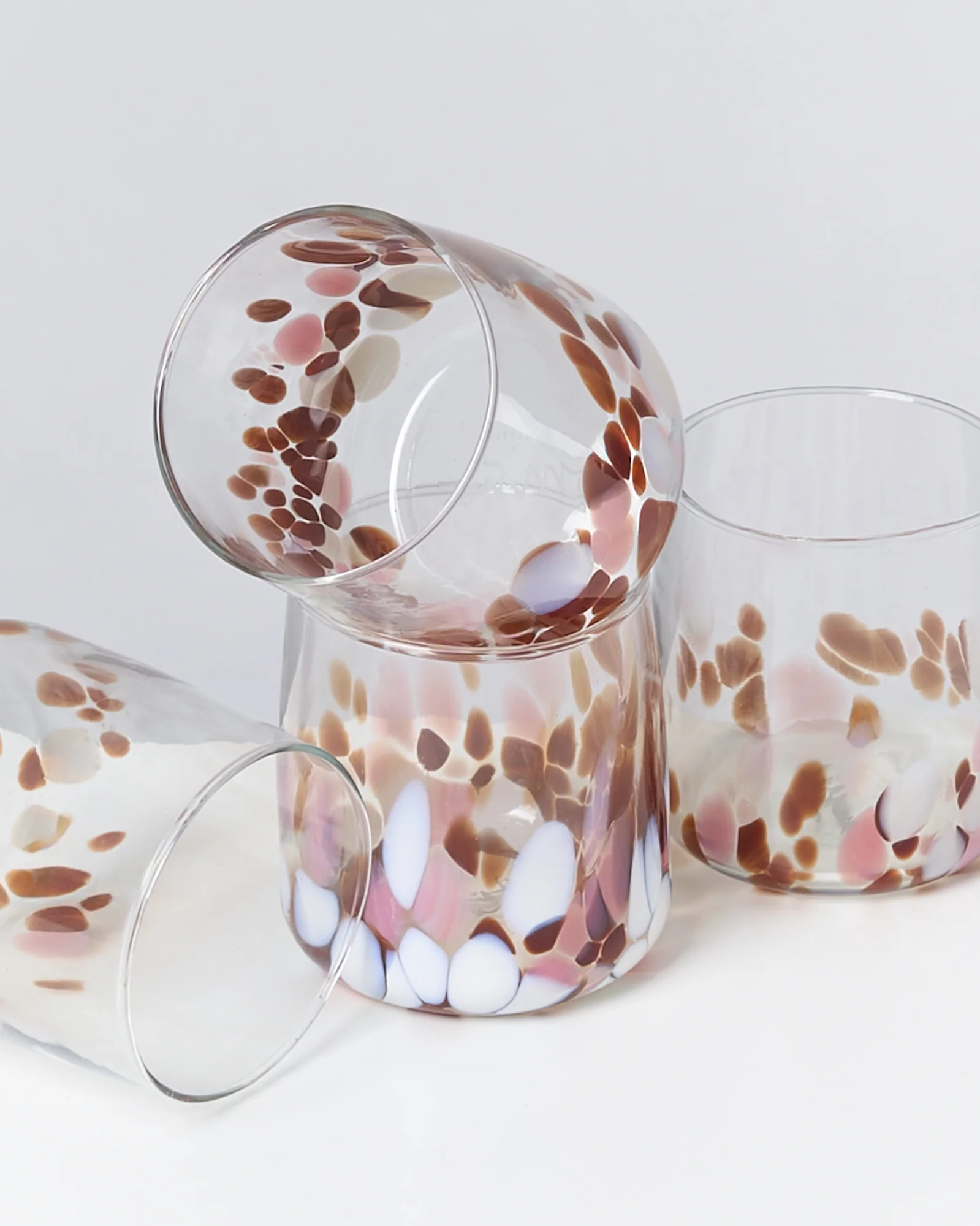 Alegria Glas klein bernstein rosa 4er-Set - Image 2