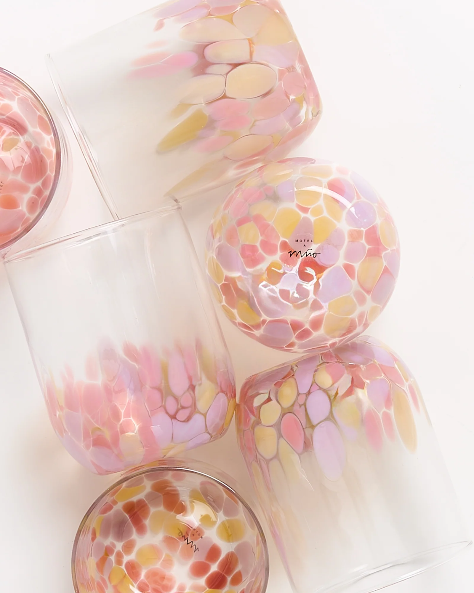 Alegria Glas groß rosa sand 6er-Set - Image 2