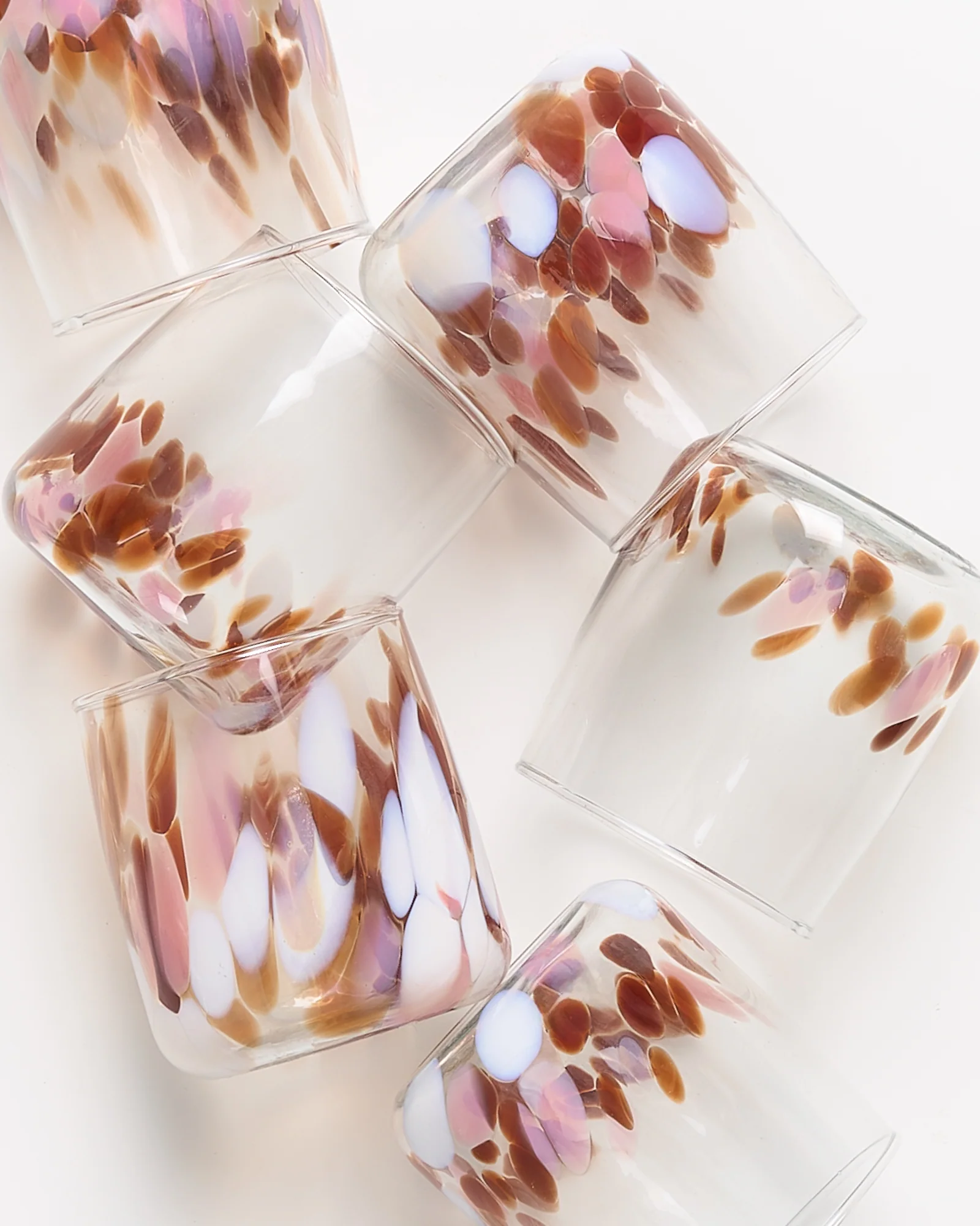 Alegria Glas klein bernstein rosa 6er-Set - Image 2