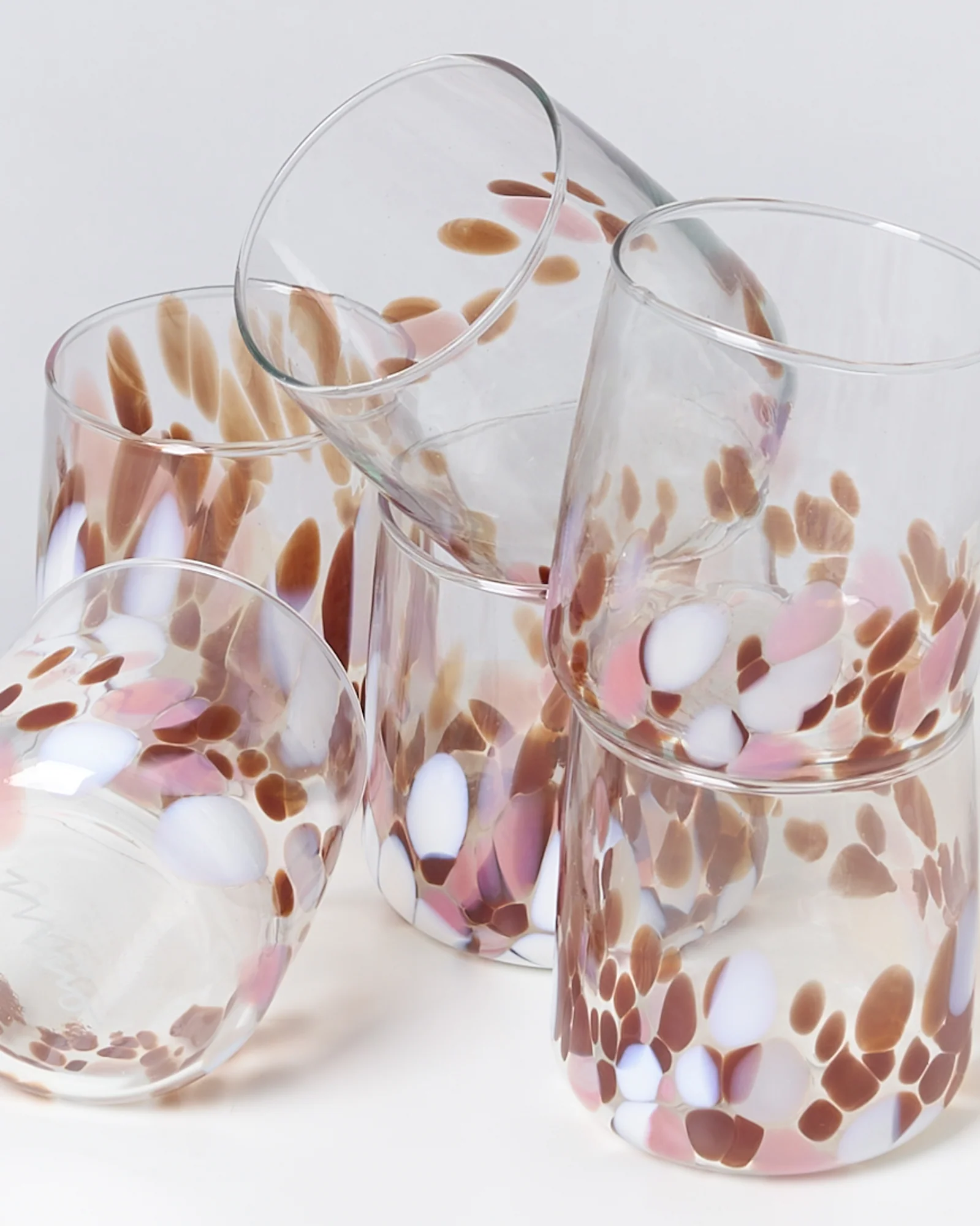 Alegria Glas klein bernstein rosa 6er-Set - Image 4