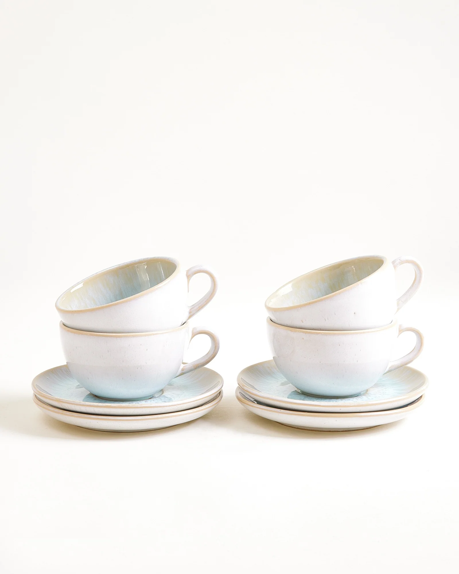 Areia Cappuccinotasse & Untertasse klein classic azur 4er-Set - Image 2