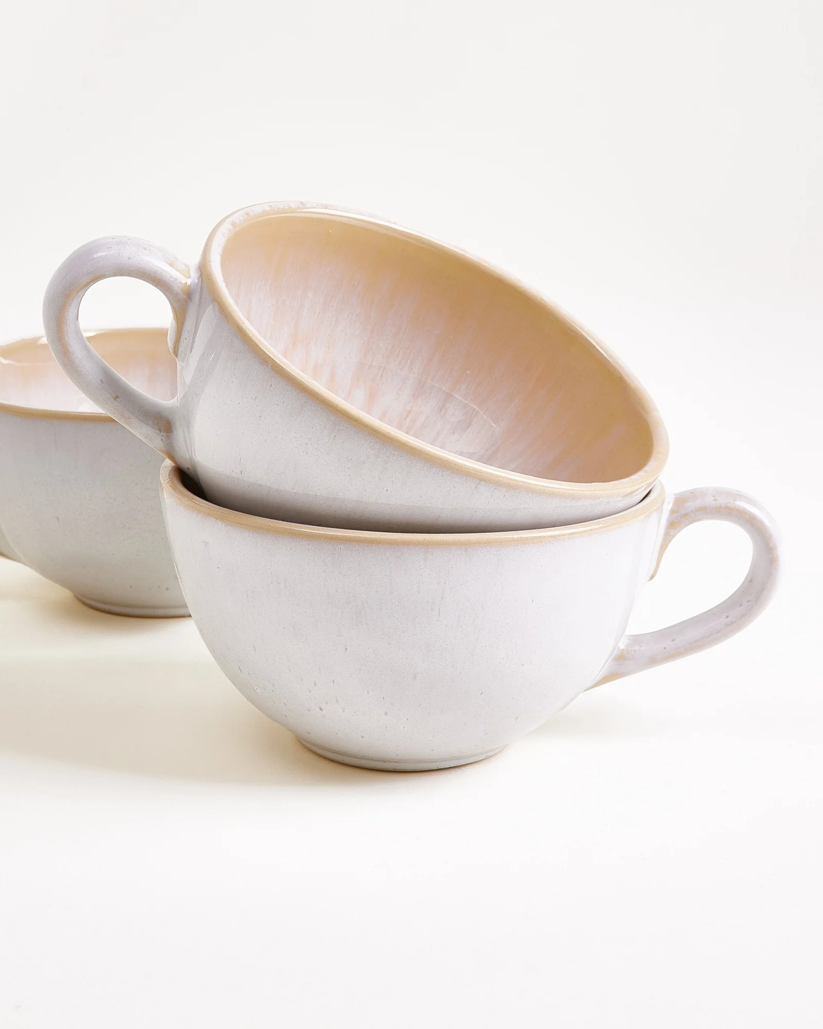 Areia Teetasse & Untertasse groß classic sand 4er-Set - Image 4