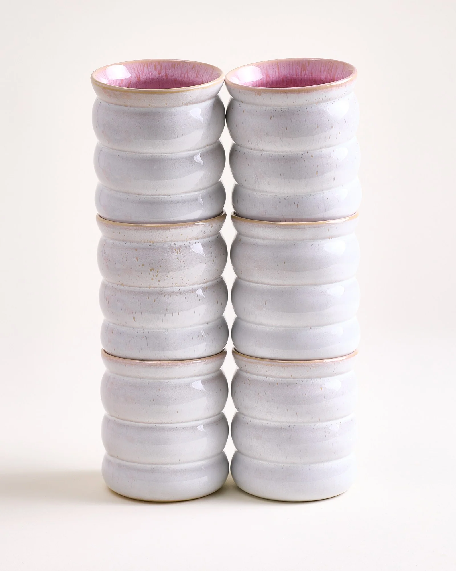 Areia Becher groß bubble rosé 6er-Set