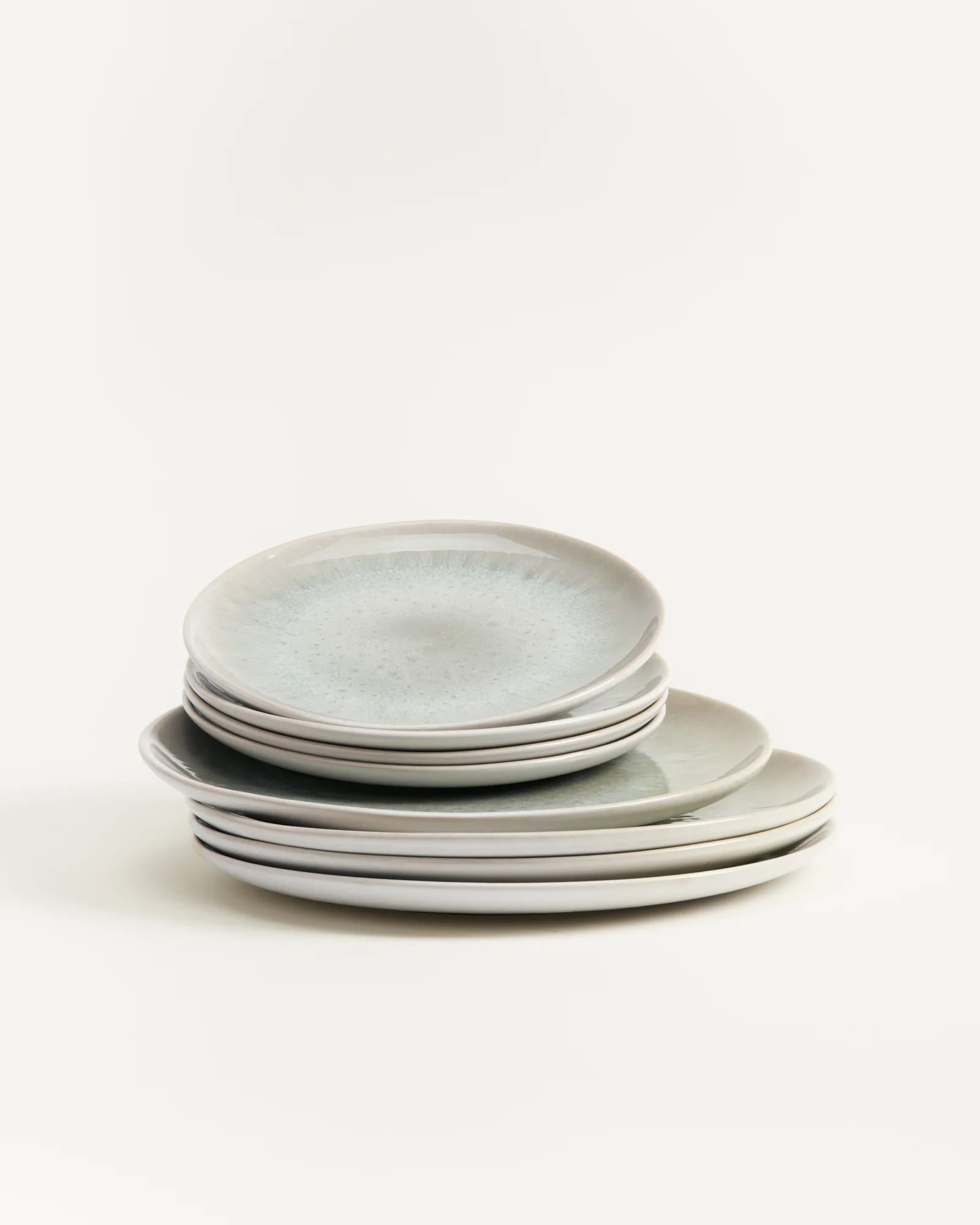 Areia Teller-Set grau 8-teilig