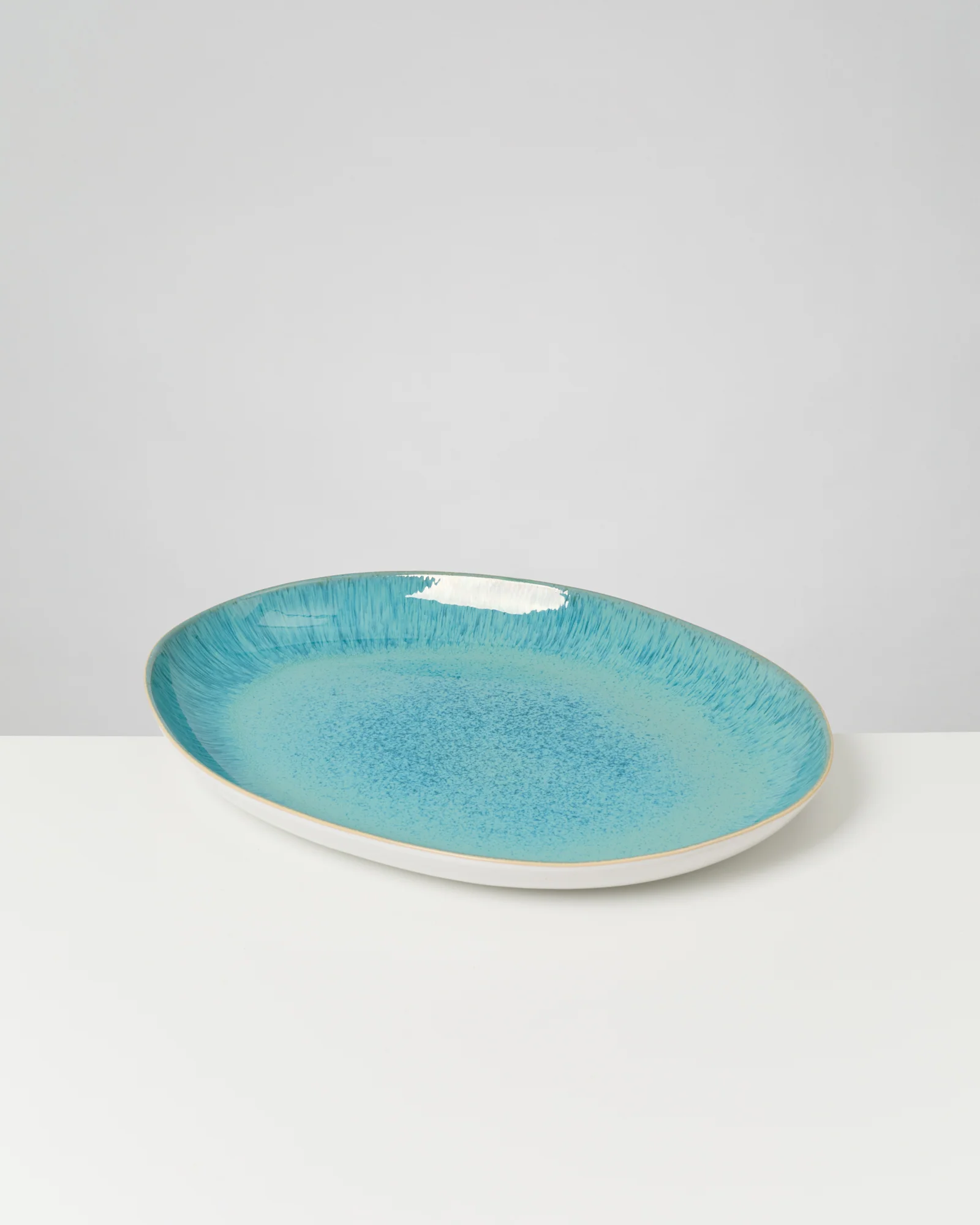 Areia Servierplatte XL oval aqua