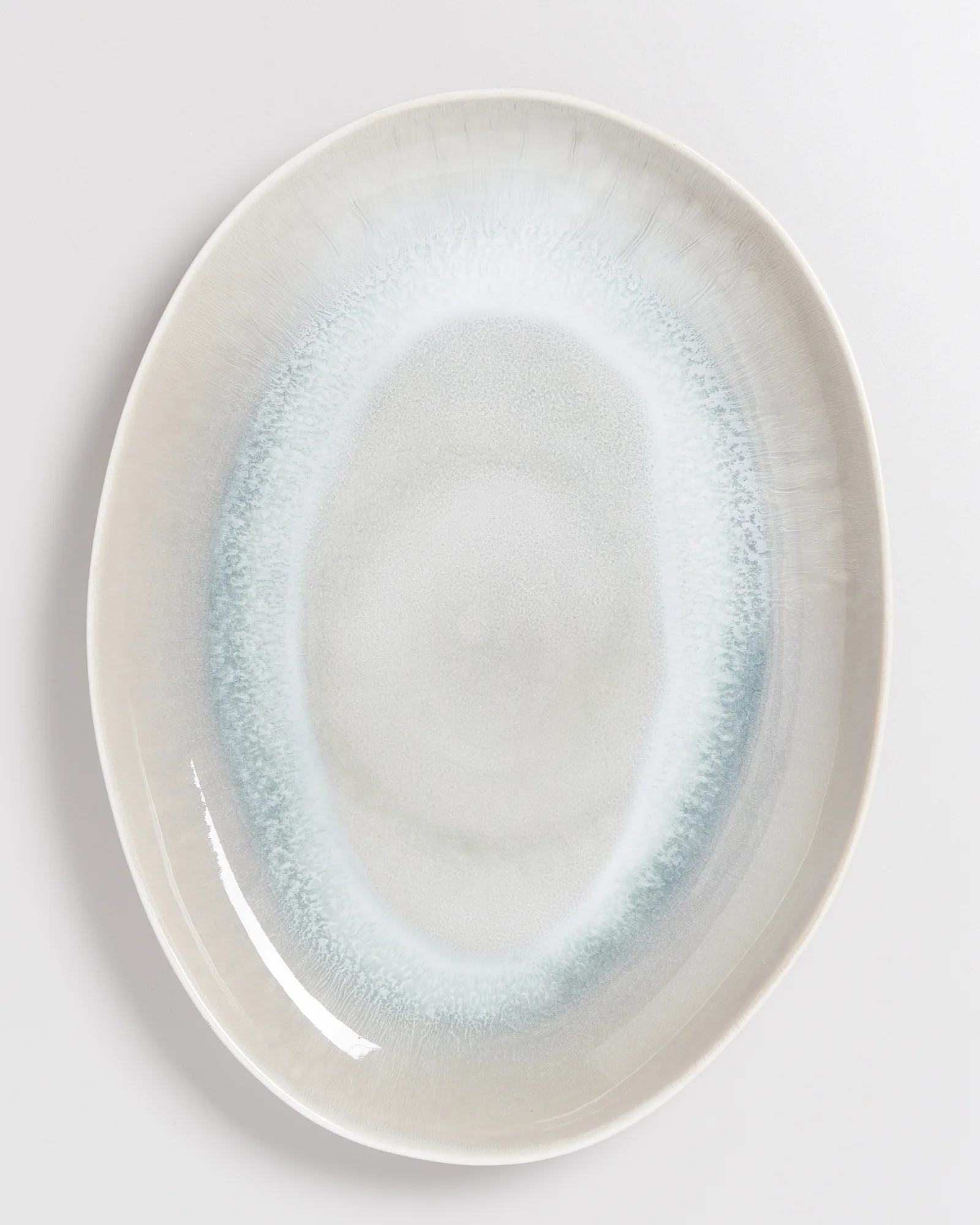 Areia Servierplatte XL oval grau