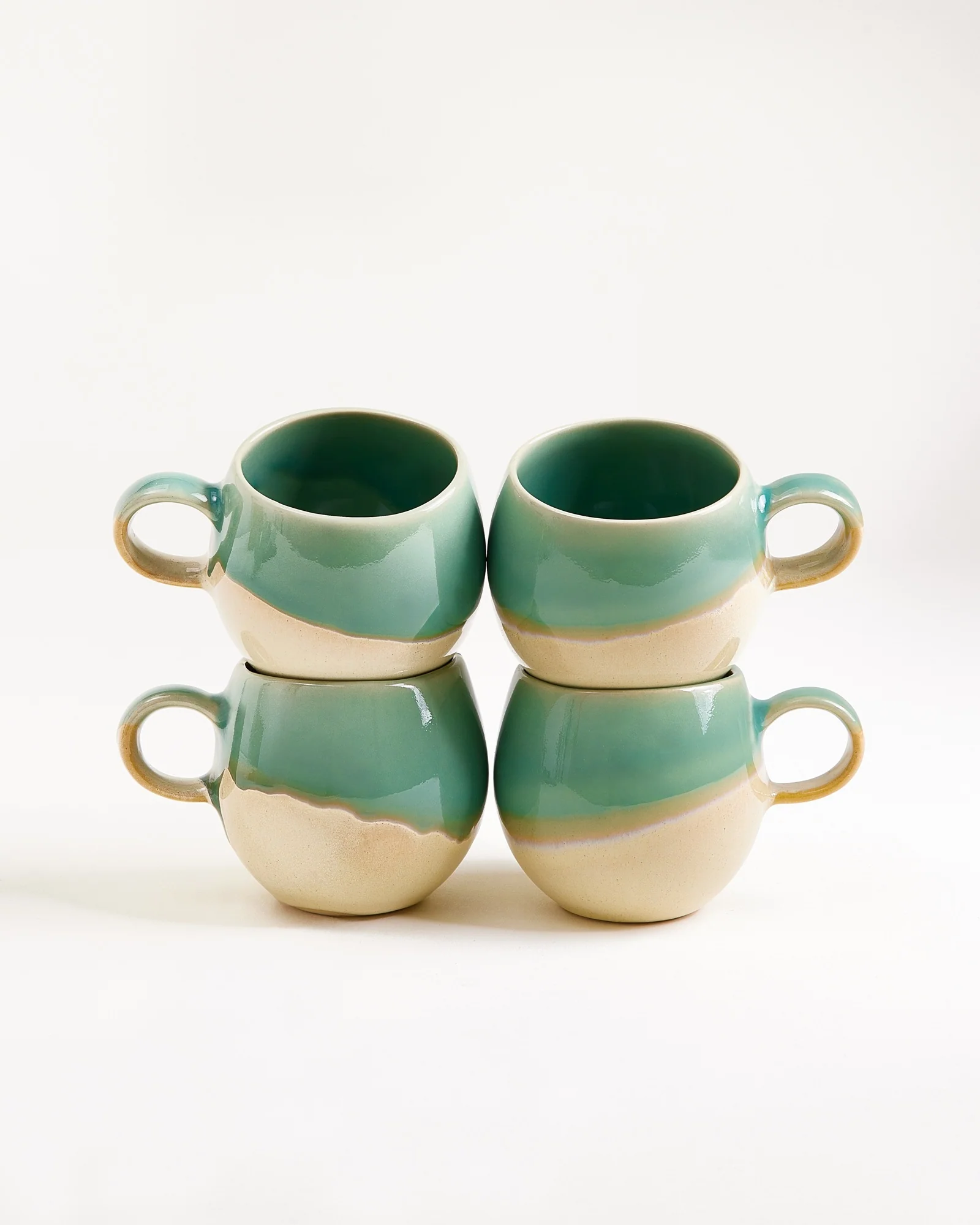 Bica Tasse klein hellgrün sand 4er-Set