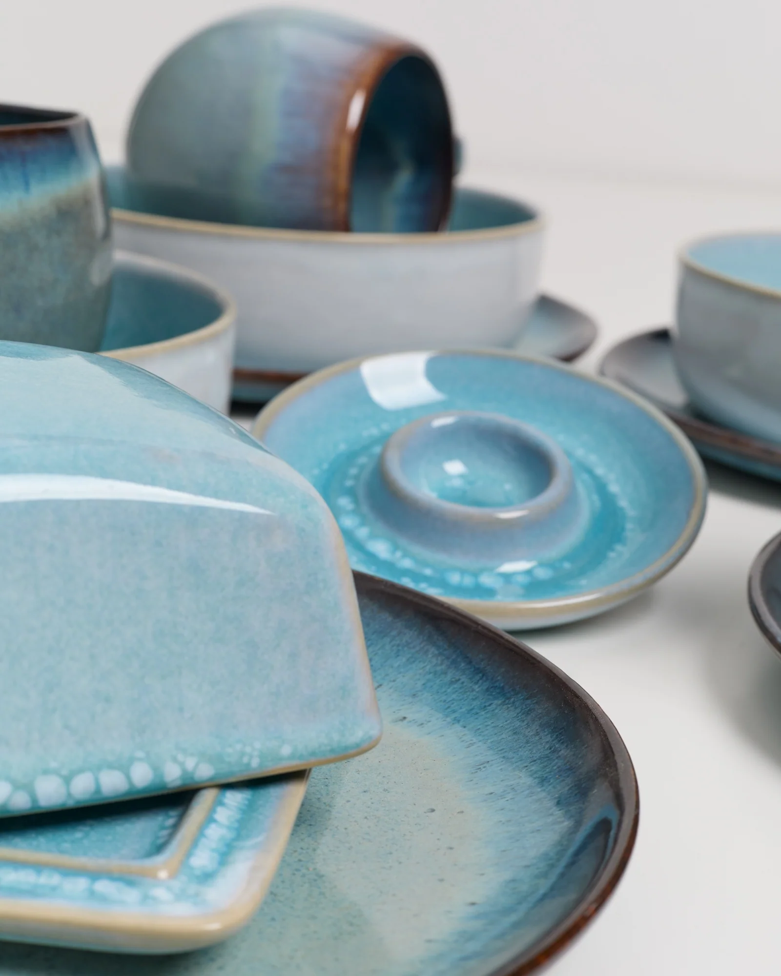Geschirr-Set Blue Horizon aqua grünblau 9-teilig - Image 3