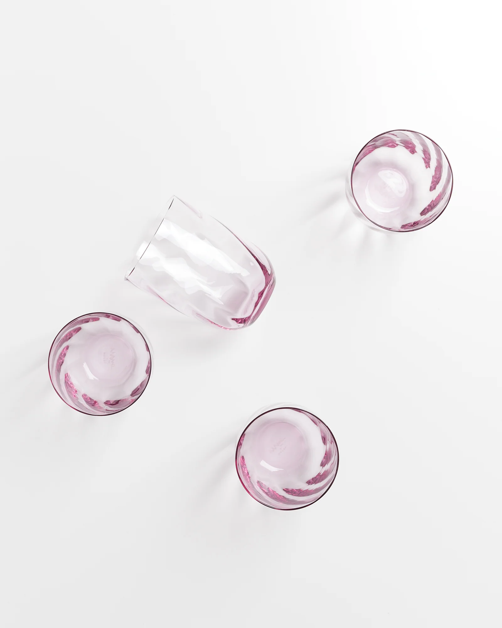 Calma Glas groß swirl lila 4er-Set - Image 4