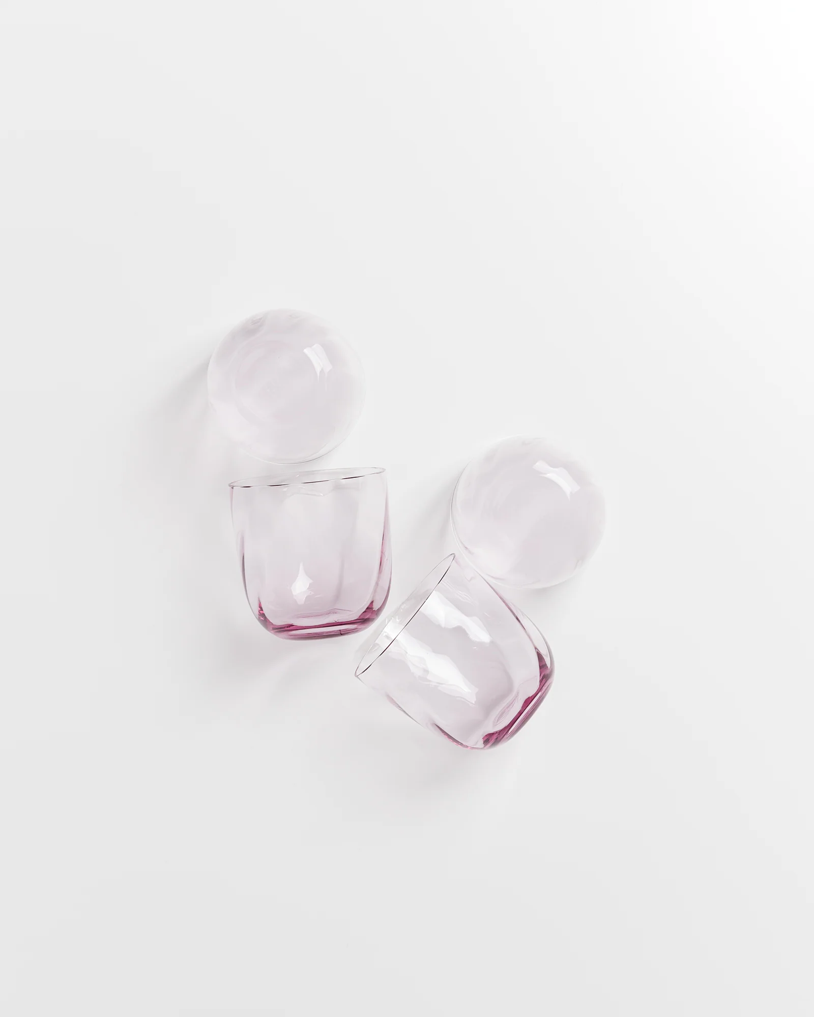 Calma Glas klein swirl lila 4er-Set - Image 4