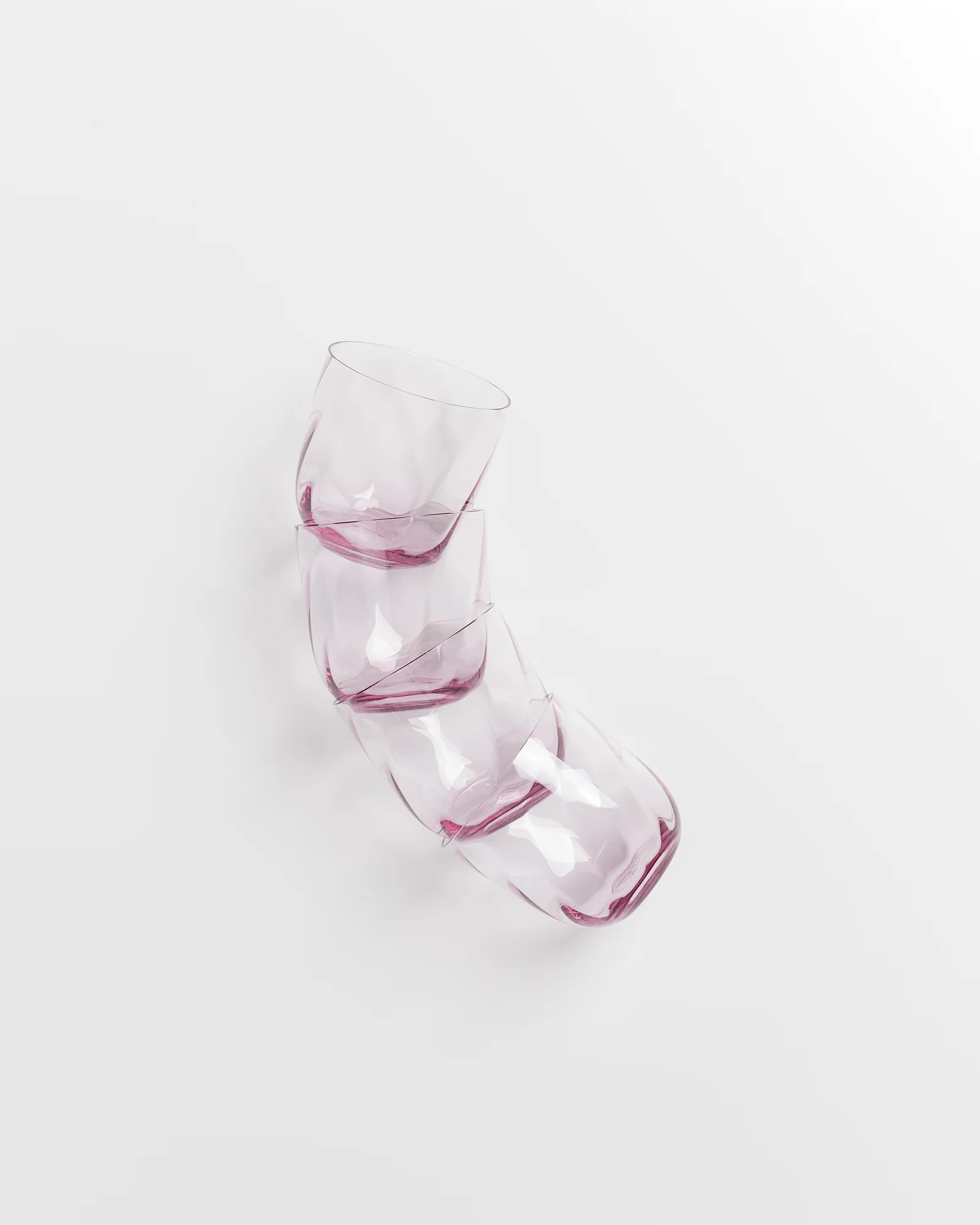 Calma Glas klein swirl lila 4er-Set - Image 5