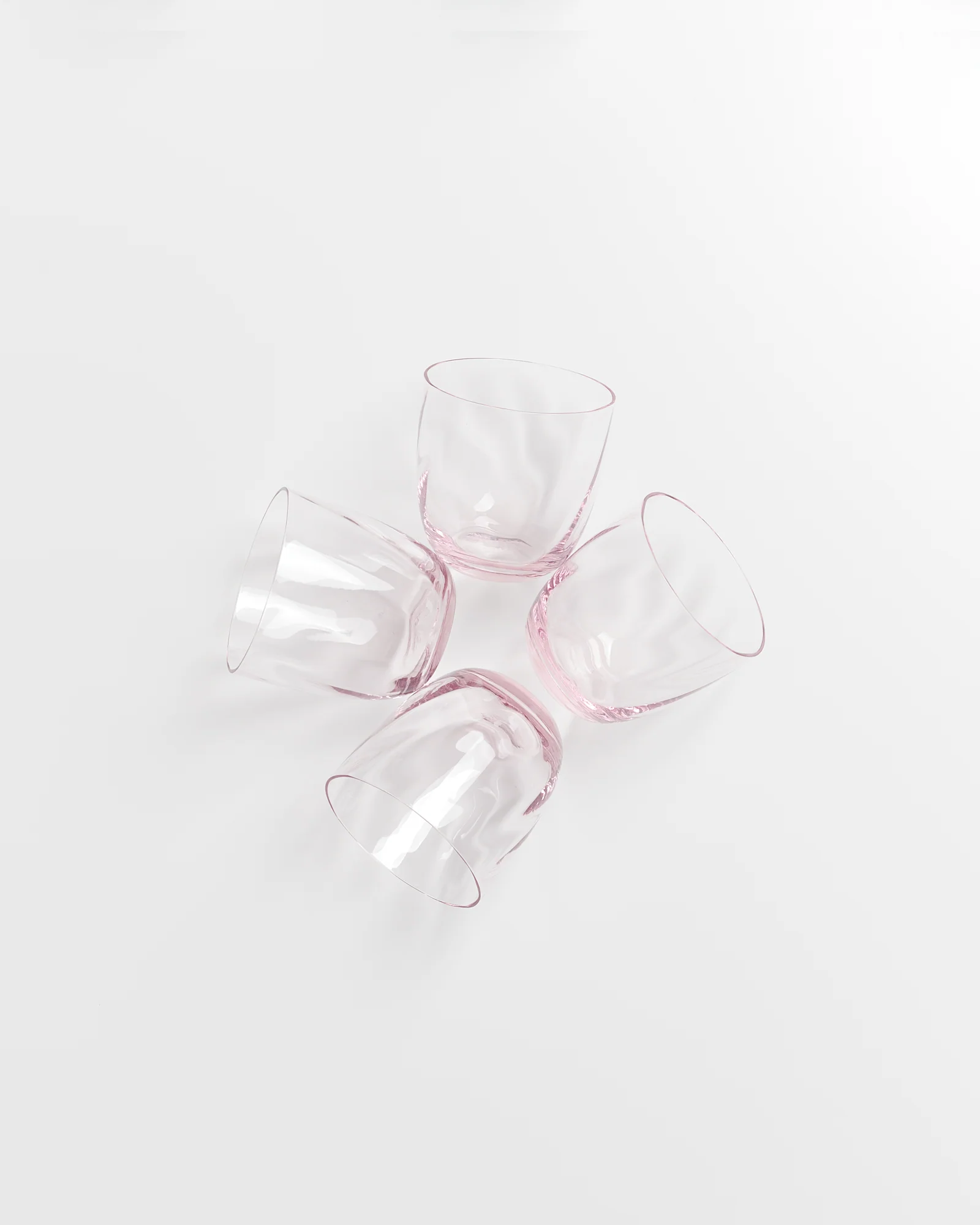 Calma Glas klein swirl rosé 4er-Set - Image 4