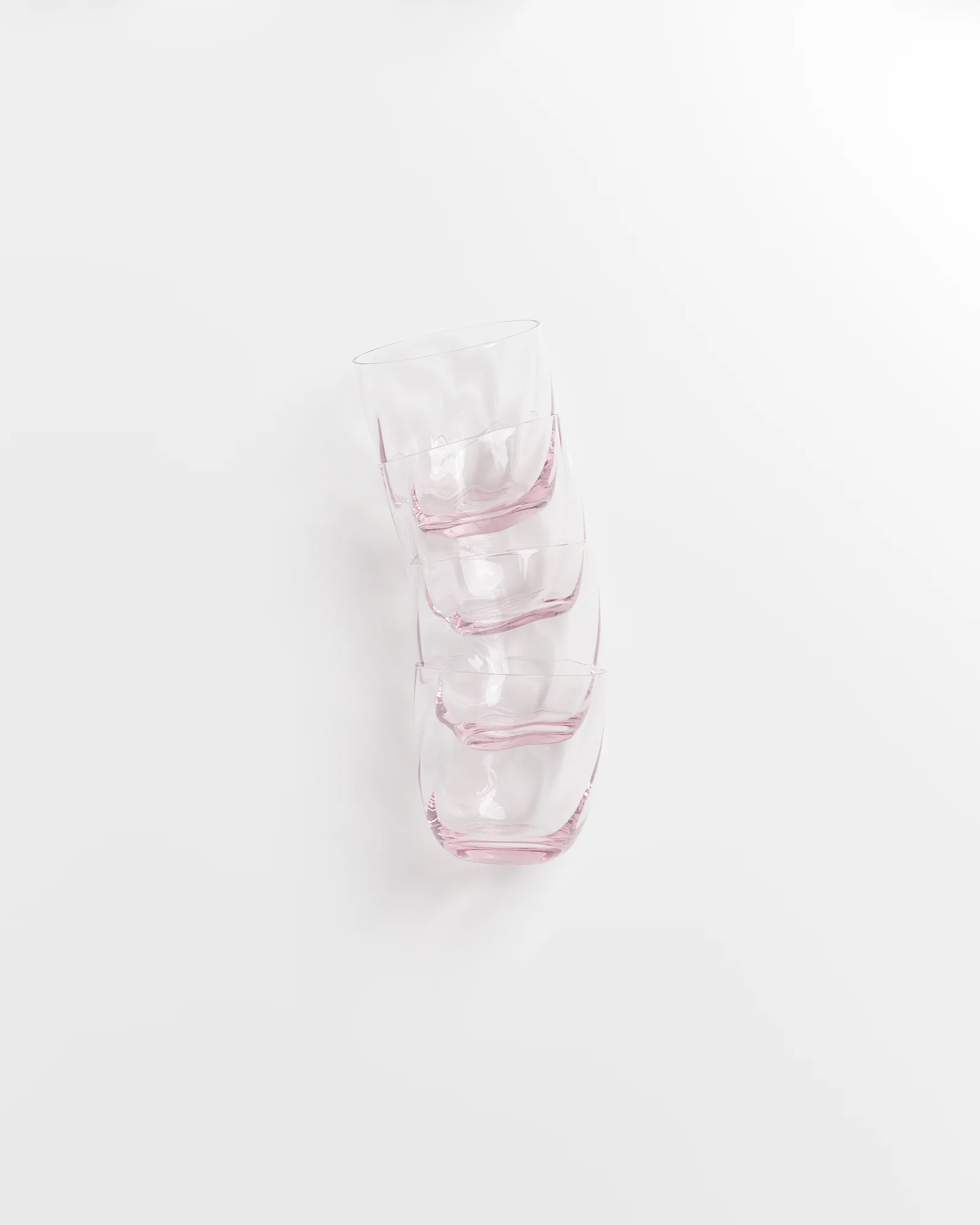 Calma Glas klein swirl rosé 4er-Set - Image 5