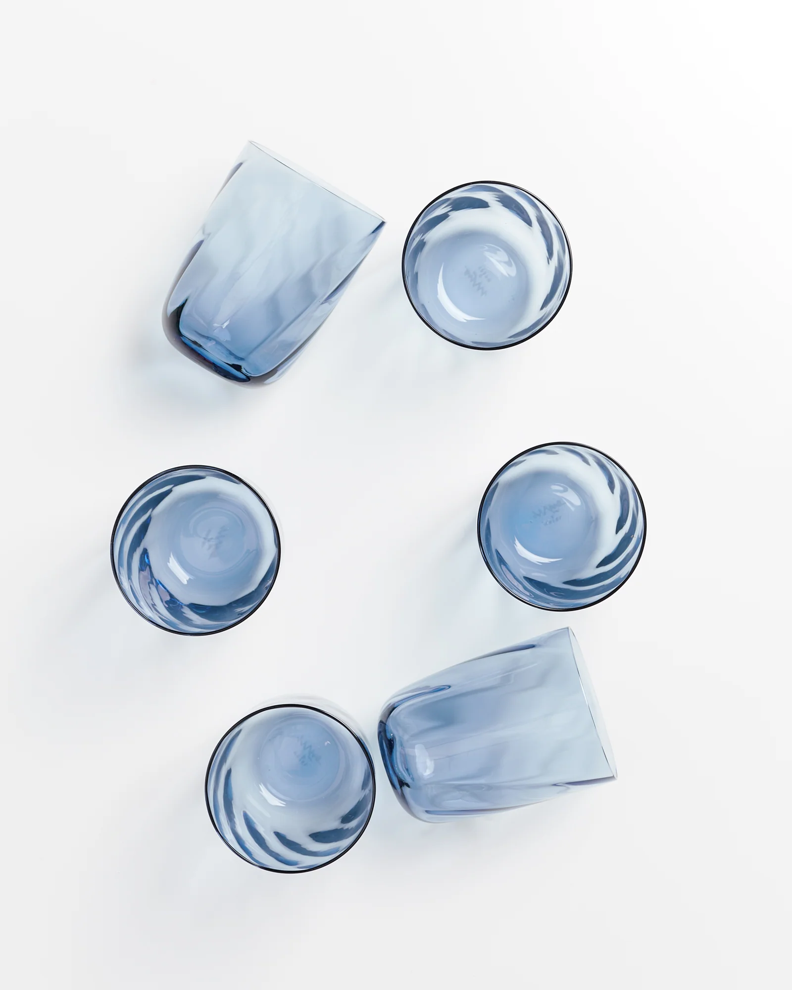 Calma Glas groß swirl blau 6er-Set - Image 4