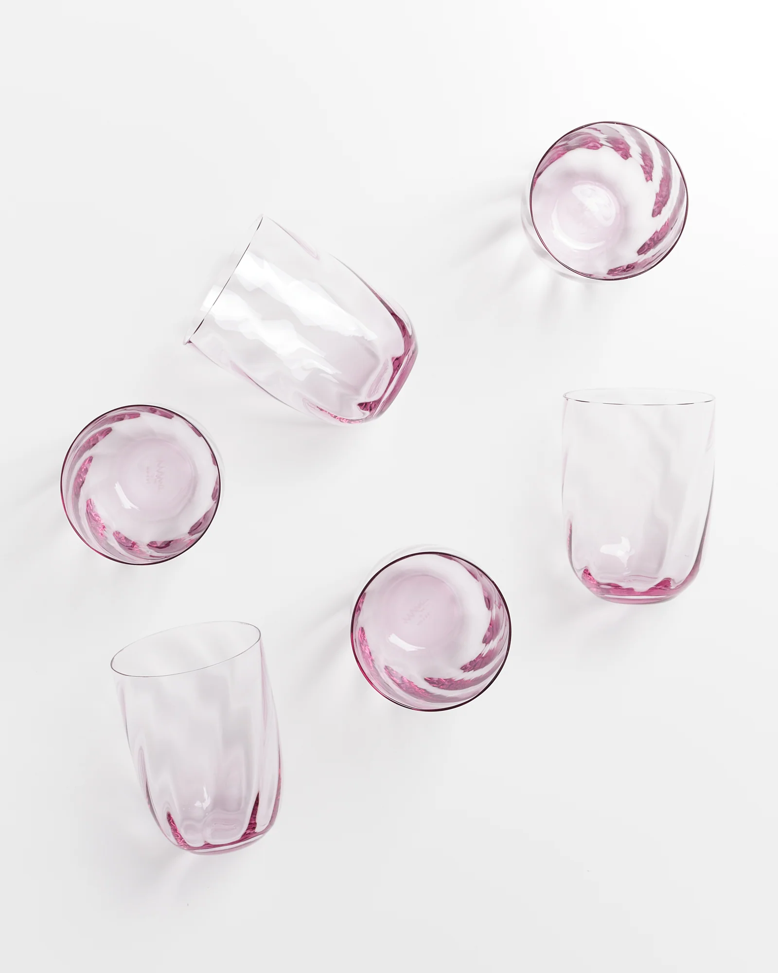 Calma Glas groß swirl lila 6er-Set - Image 4