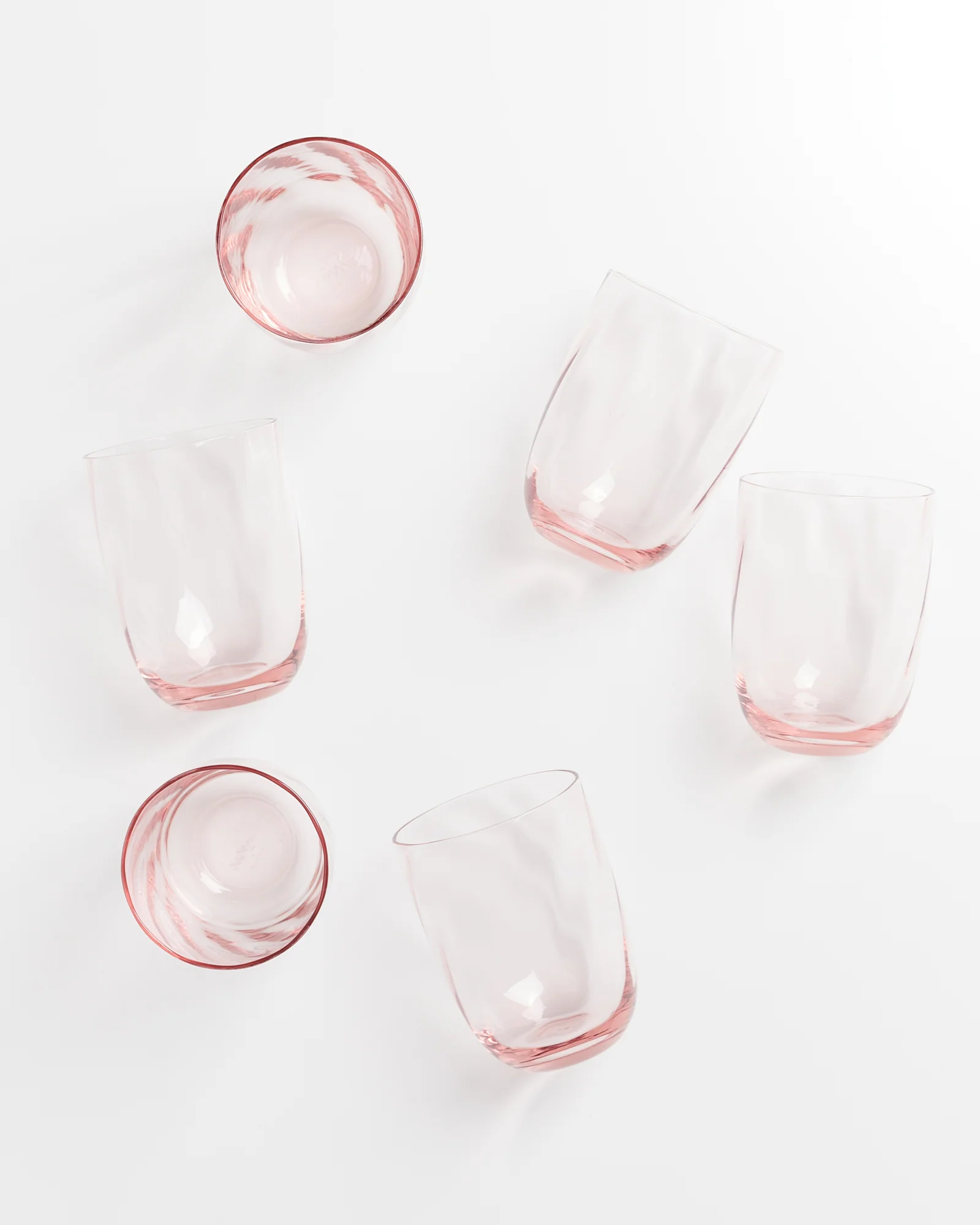 Calma Glas groß swirl rosé 6er-Set - Image 4