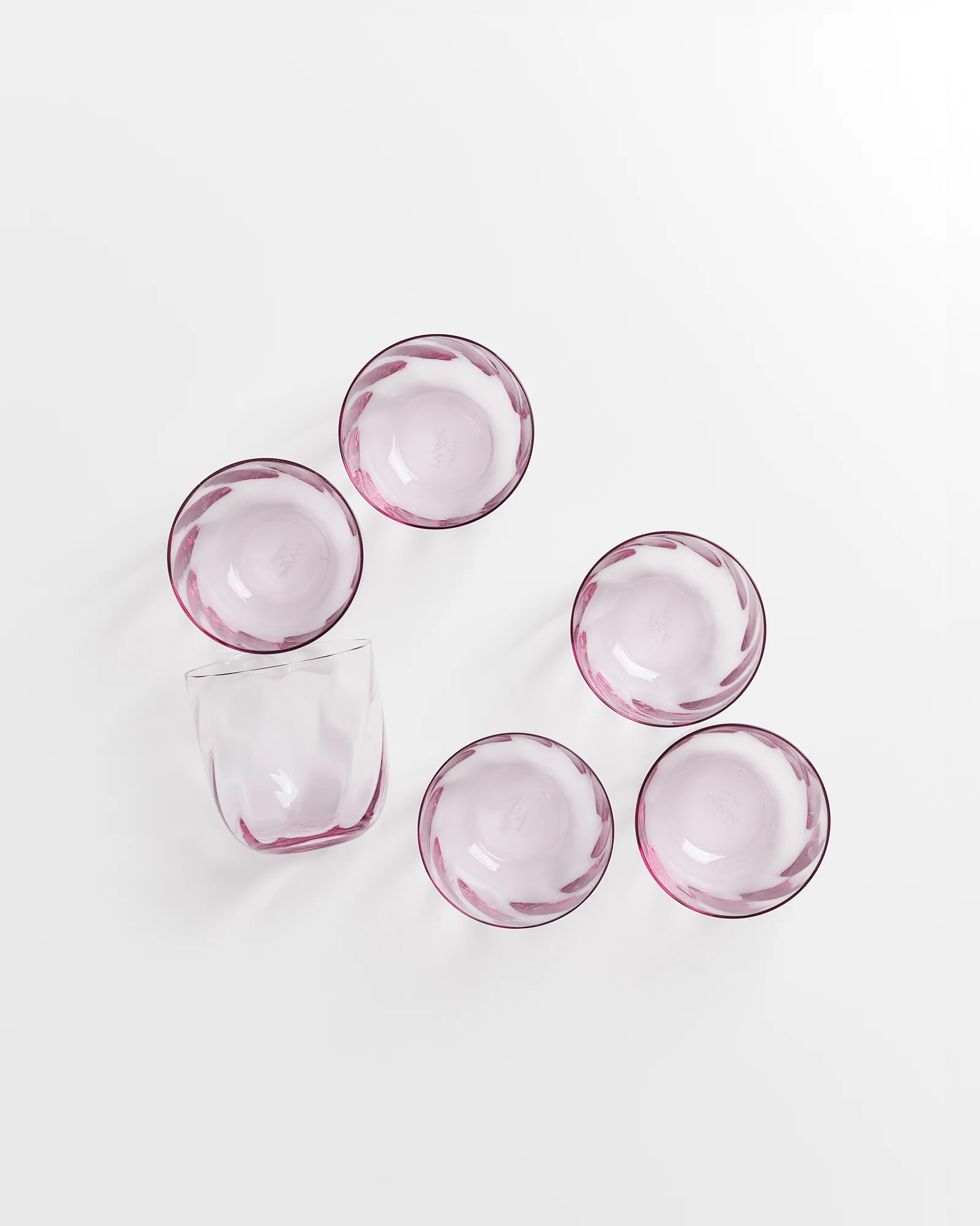 Calma Glas klein swirl lila 6er-Set - Image 5