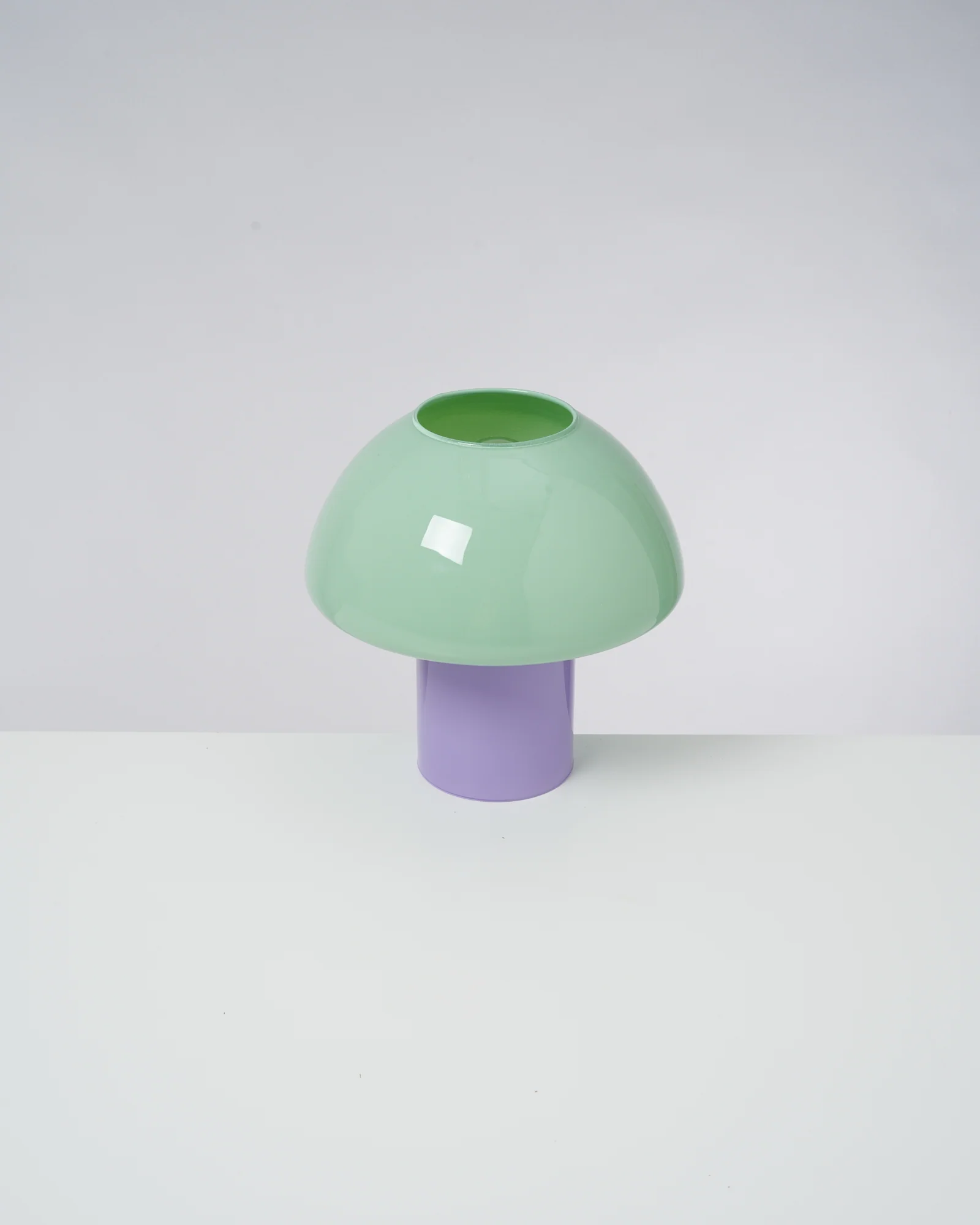 Cogumelo Glaslampe mint lila
