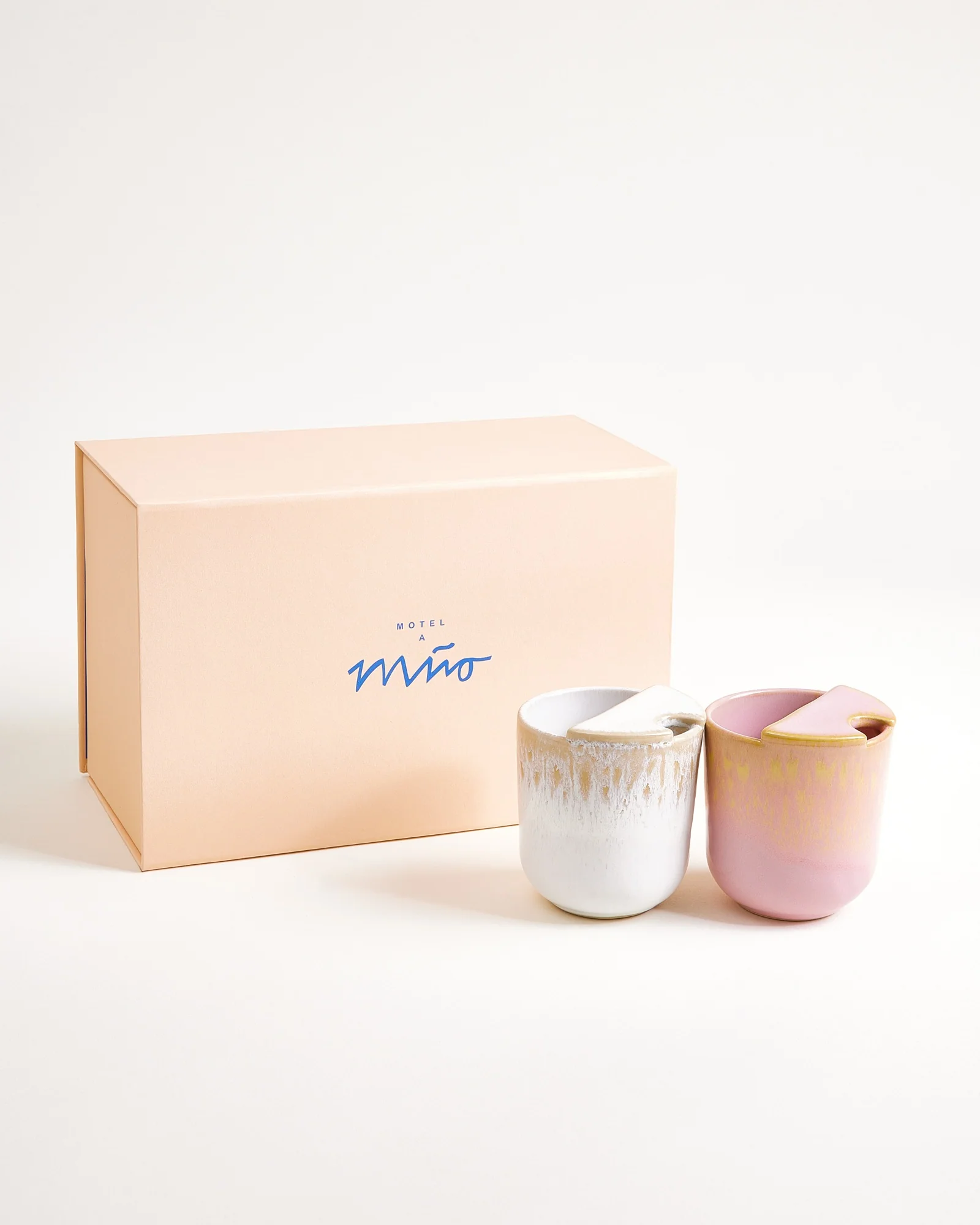 To-Go Becher klein Geschenk-Set sand rosé 3-teilig