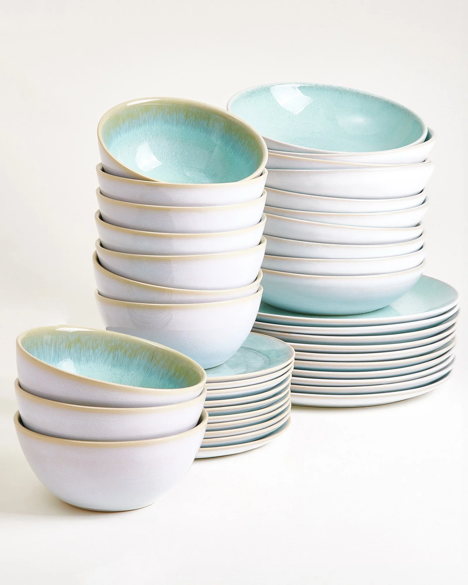 Cordoama Geschirr-Set classic mint 40-teilig