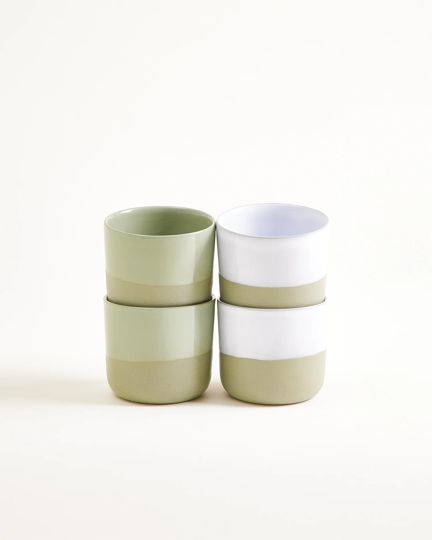 Dusty Sage Becher klein salbeigrün 4er-Set