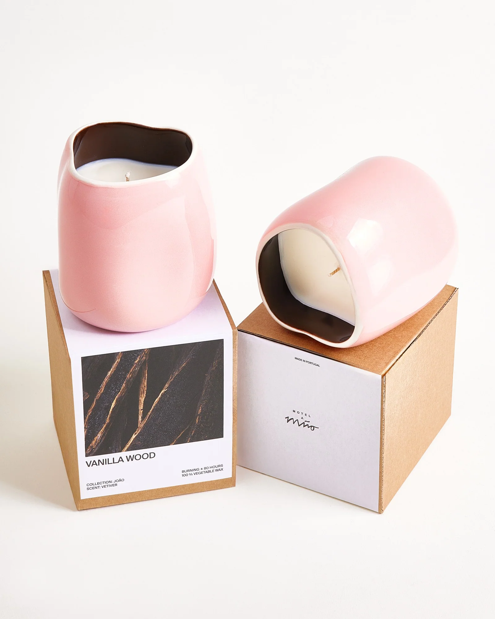 João Duftkerze Vanilla Wood rosa braun - Image 3