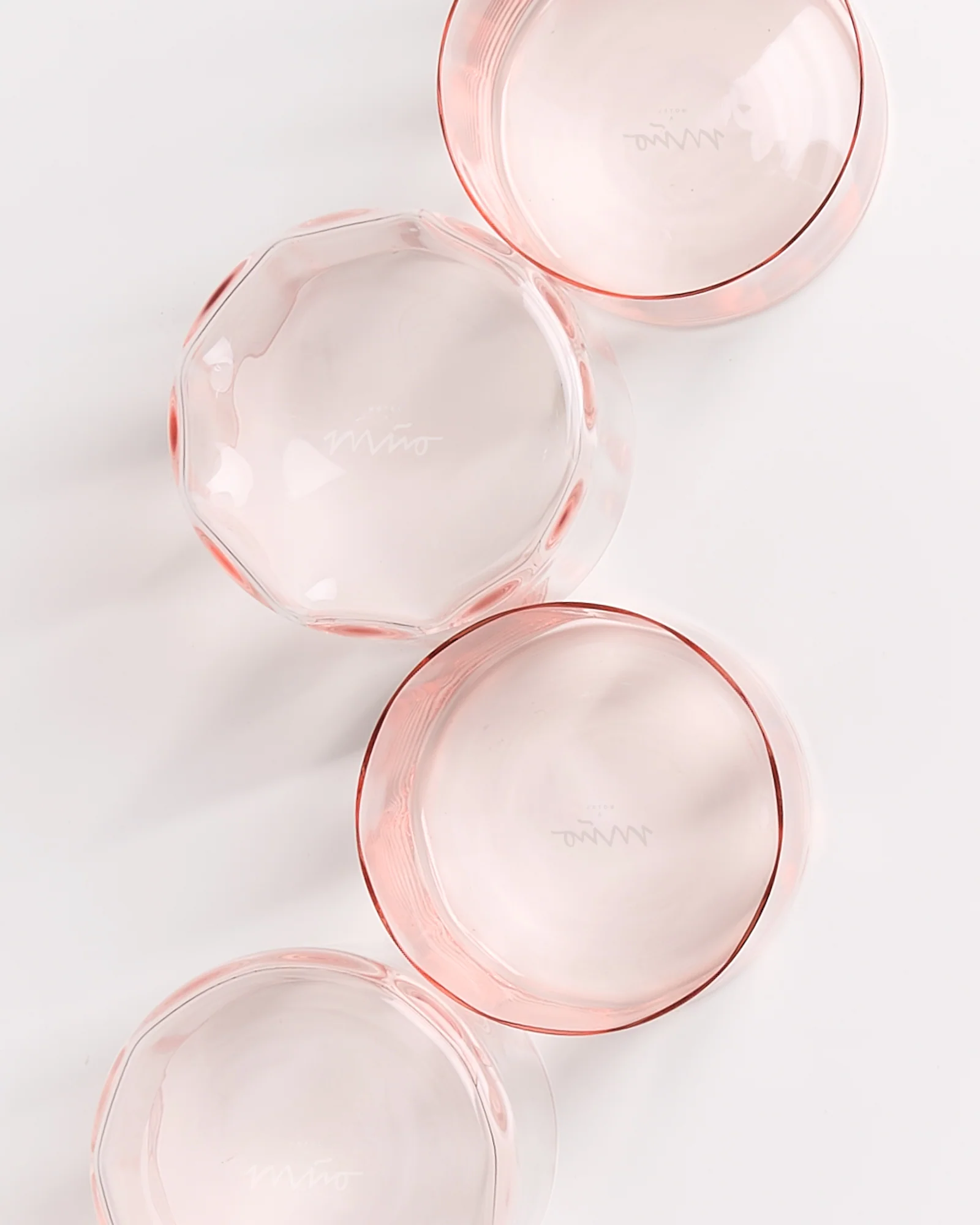 Joia Glas klein flower rosé 4er-Set - Image 2