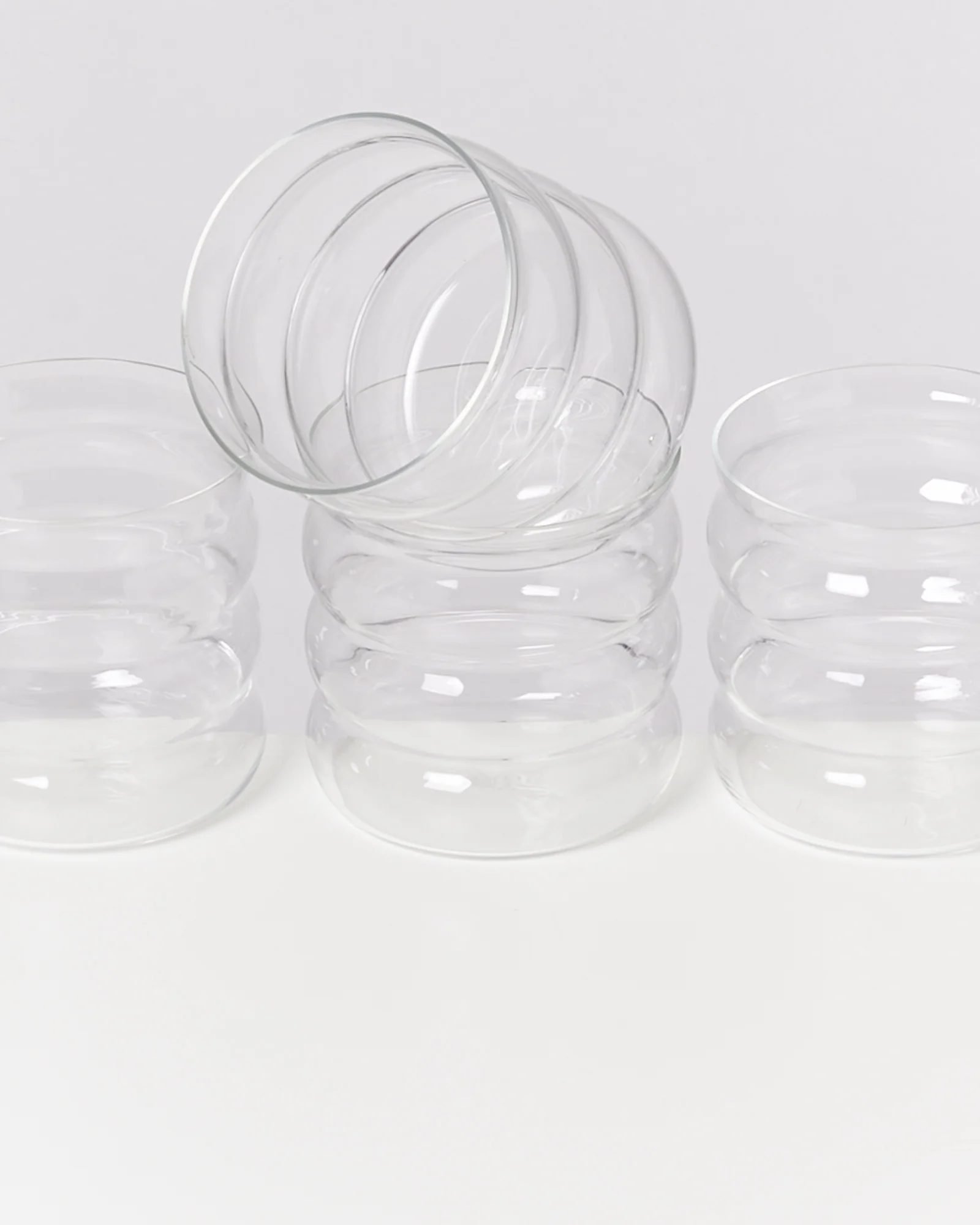 Joia Glas klein bubble transparent 4er-Set - Image 2