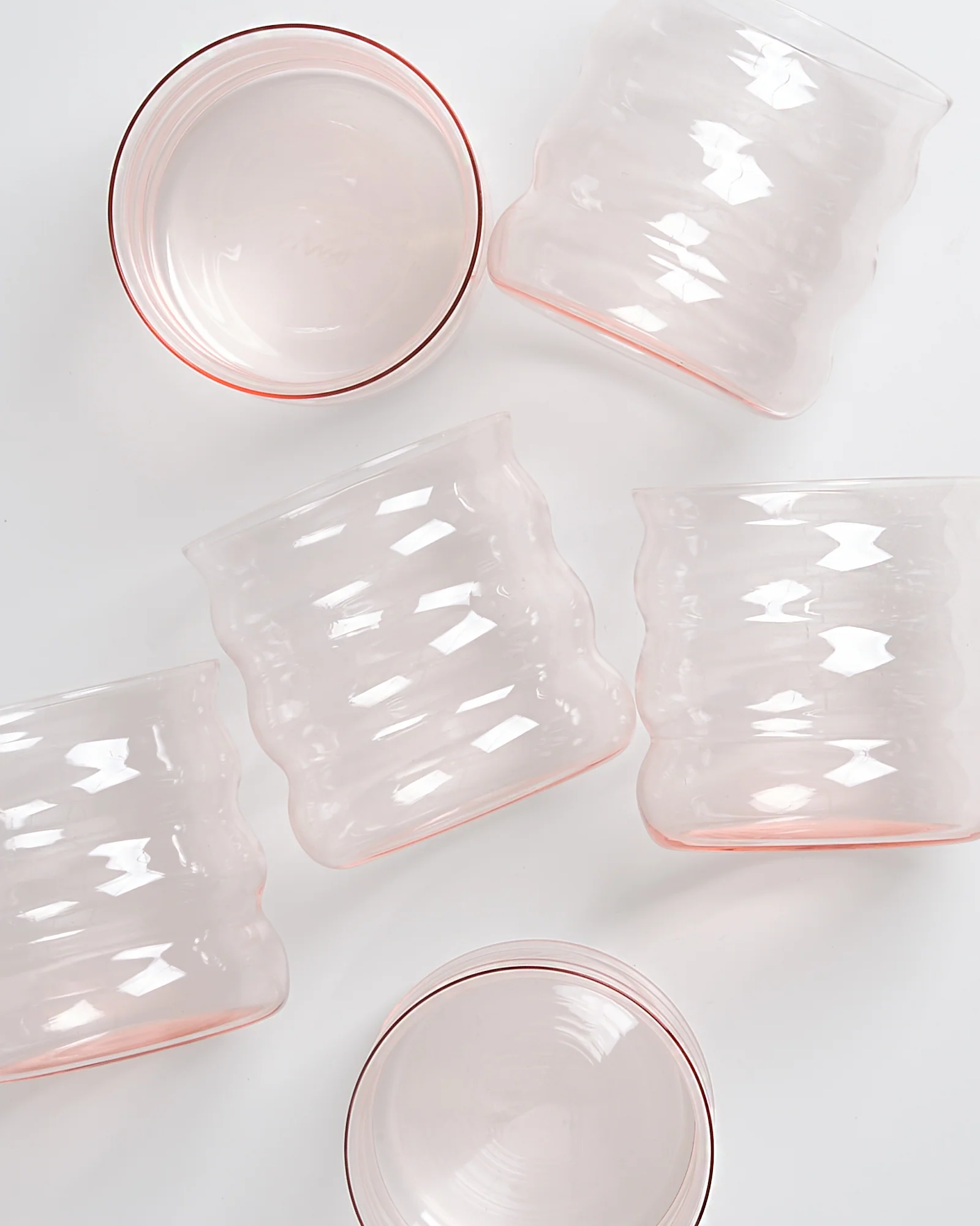 Joia Glas klein bubble rosé 6er-Set - Image 4