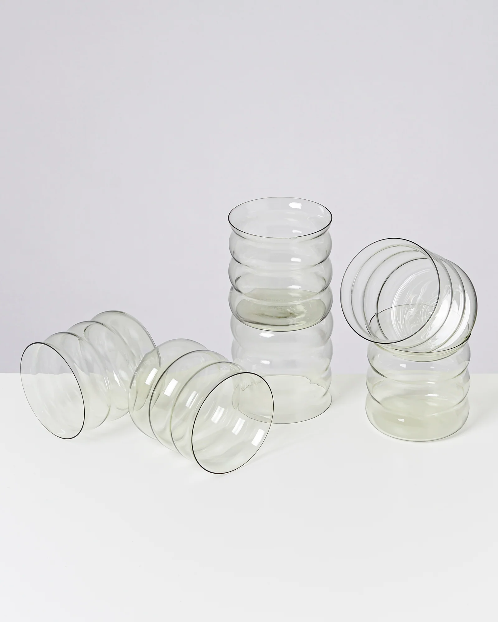Joia Glas klein bubble smaragd 6er-Set - Image 2