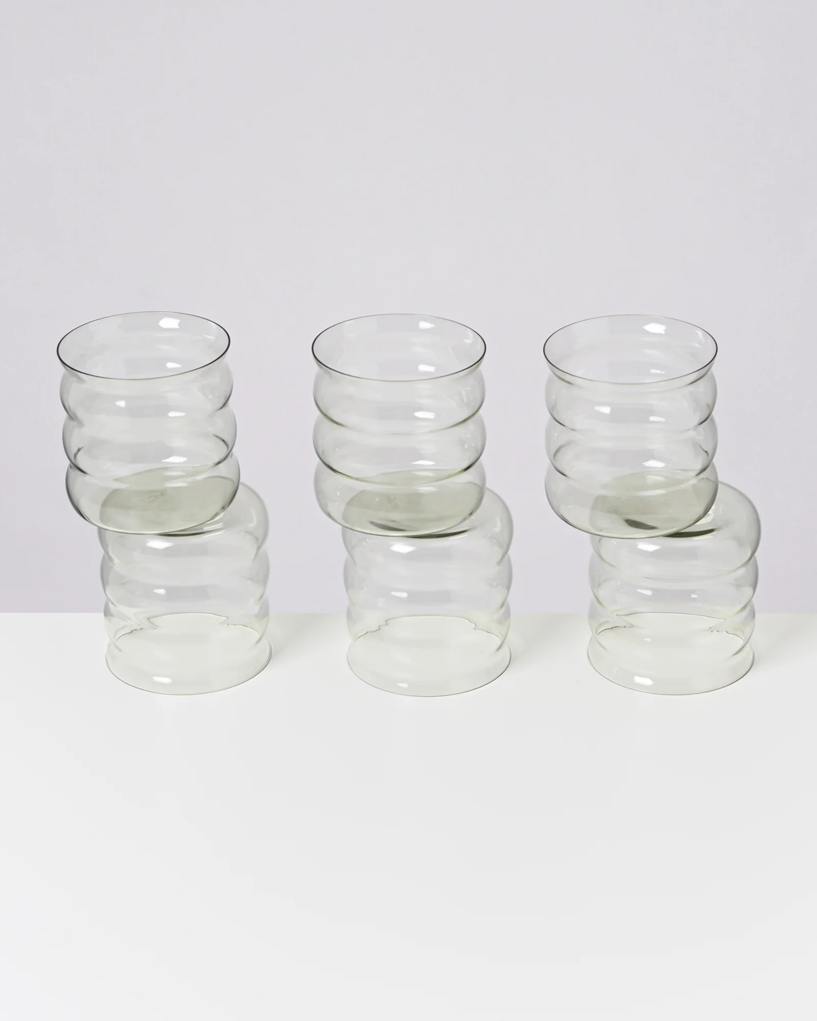 Joia Glas klein bubble smaragd 6er-Set - Image 4