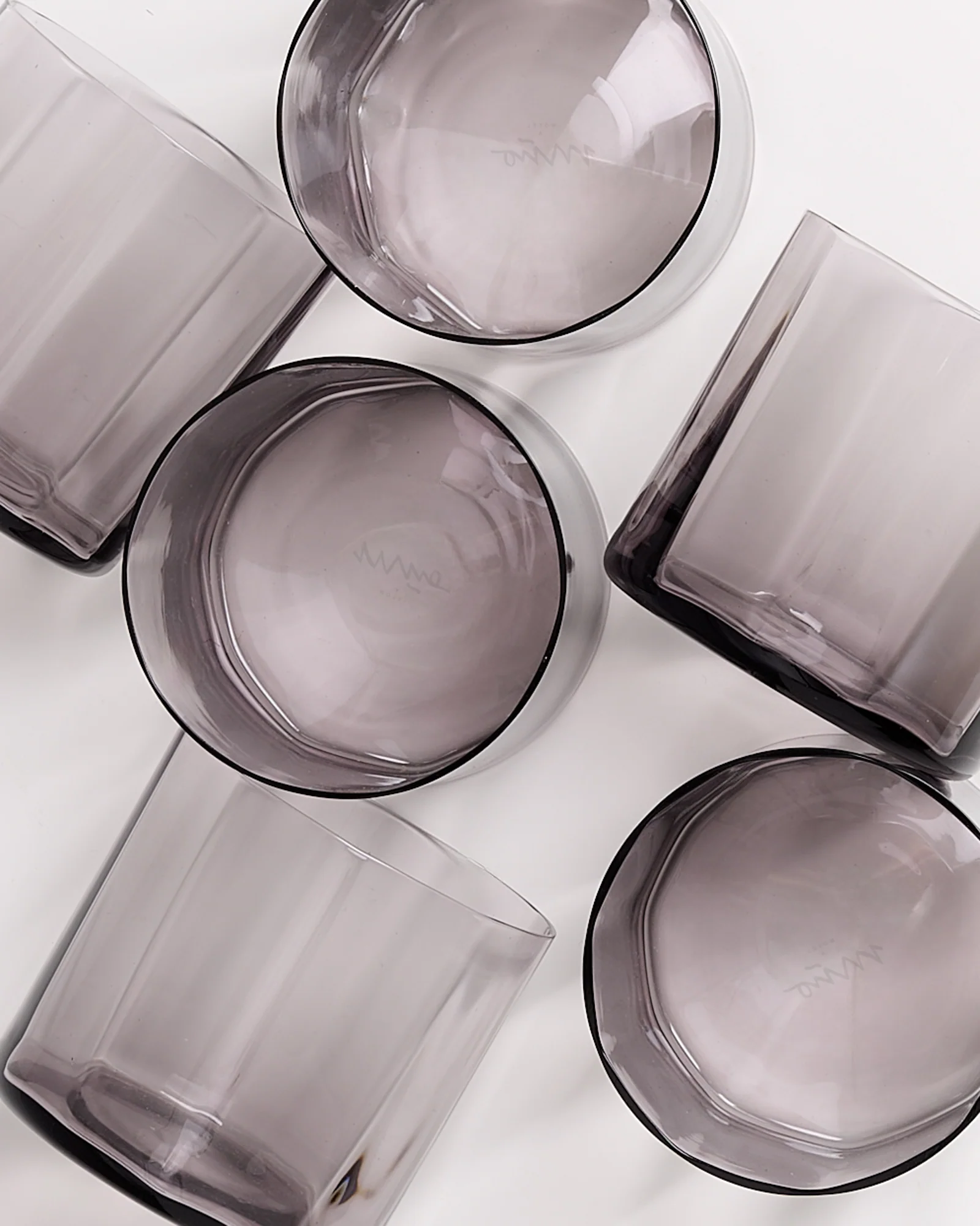 Joia Glas klein flower grau 6er-Set - Image 3