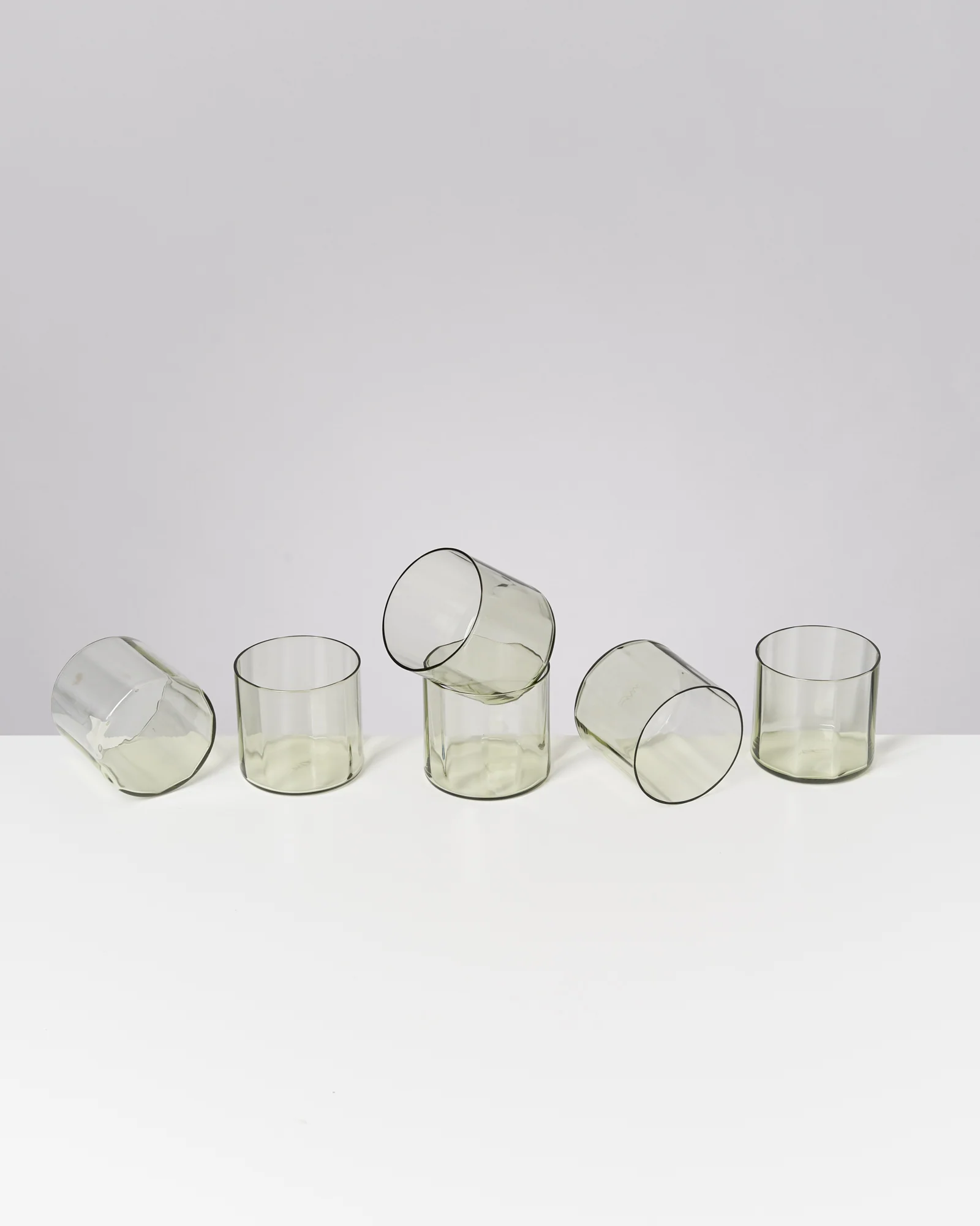 Joia Glas klein flower smaragd 6er-Set