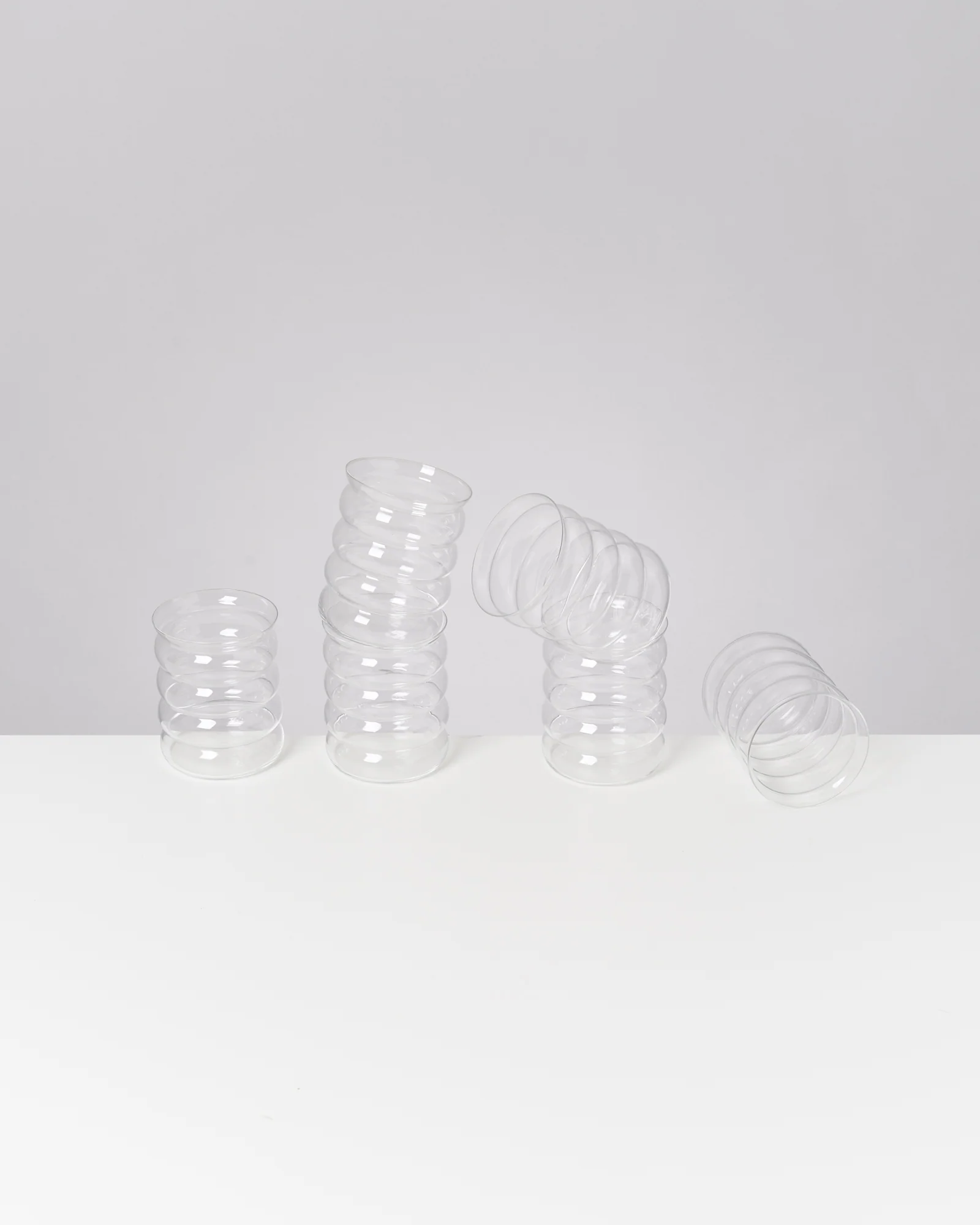 Joia Glas groß bubble transparent 6er-Set