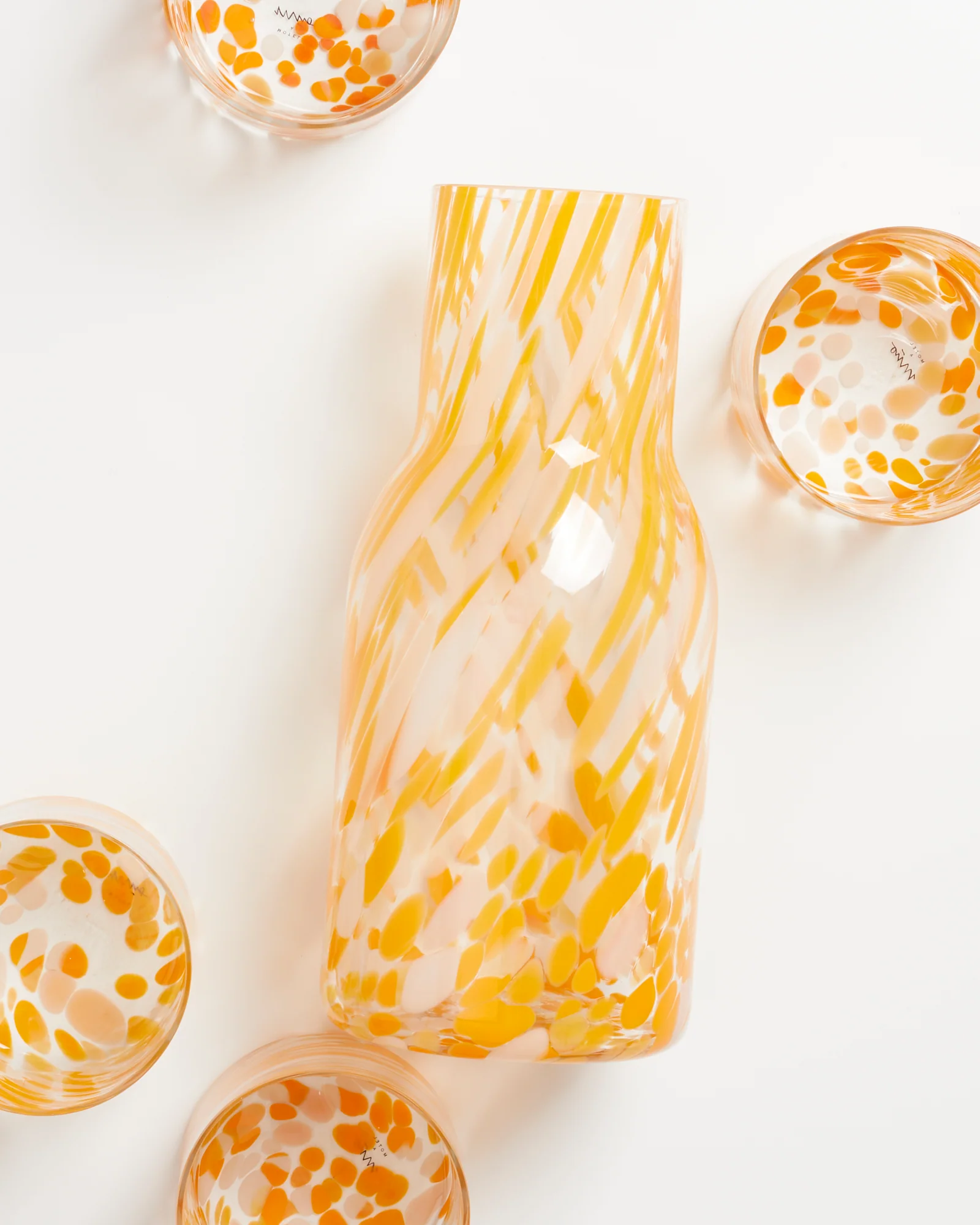 Joia Glas klein drops orange 5er-Set - Image 3