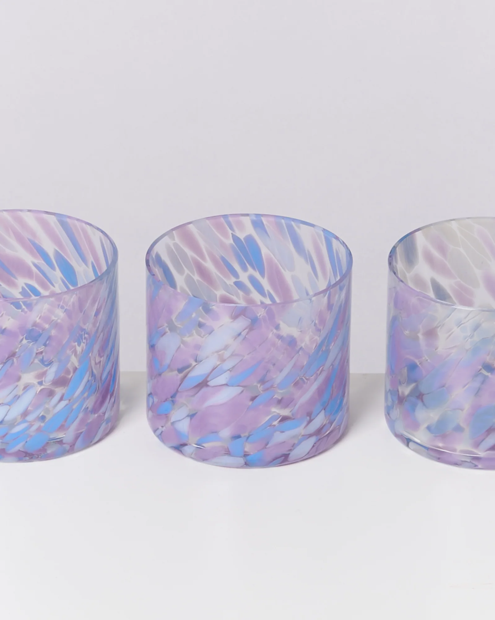 Joia Glas klein drops blau lila - Image 3