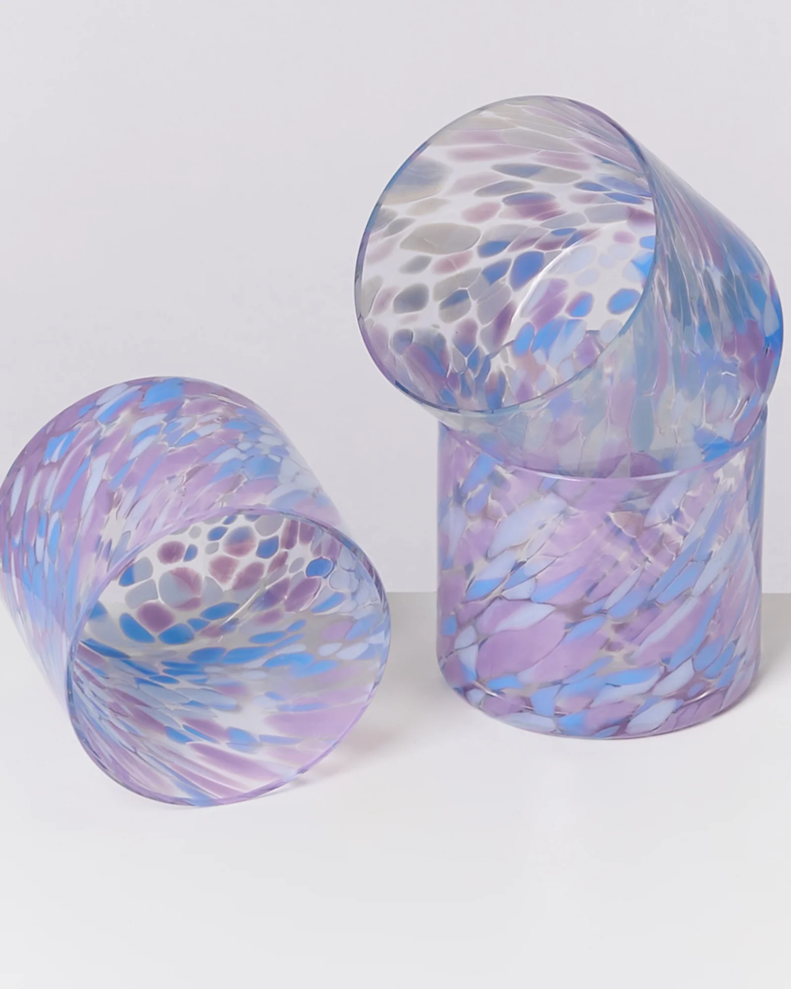 Joia Glas klein drops blau lila - Image 5