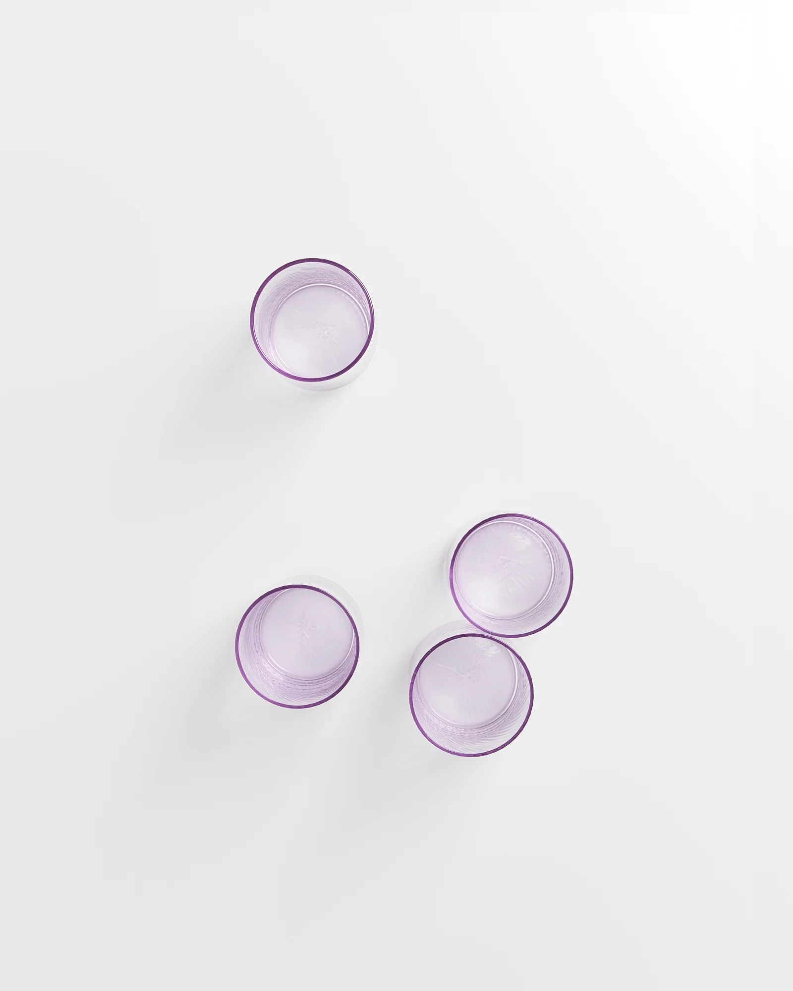 Leiria Glas klein riffled lila 4er-Set - Image 5