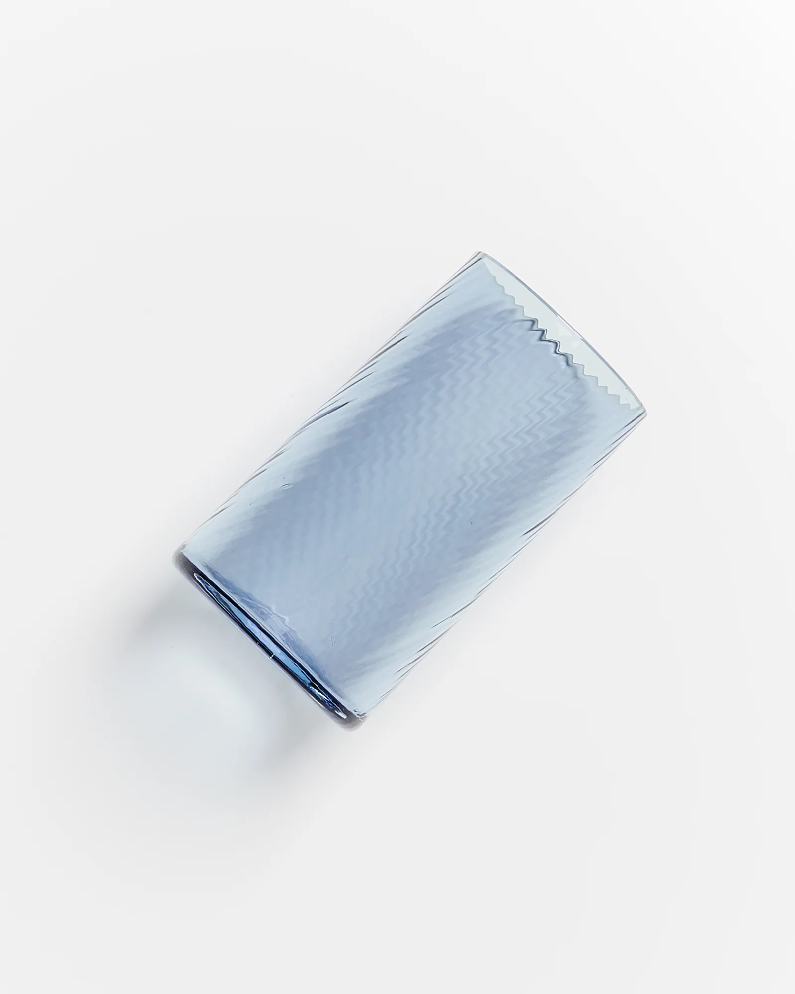 Leiria Glas klein riffled blau - Image 4