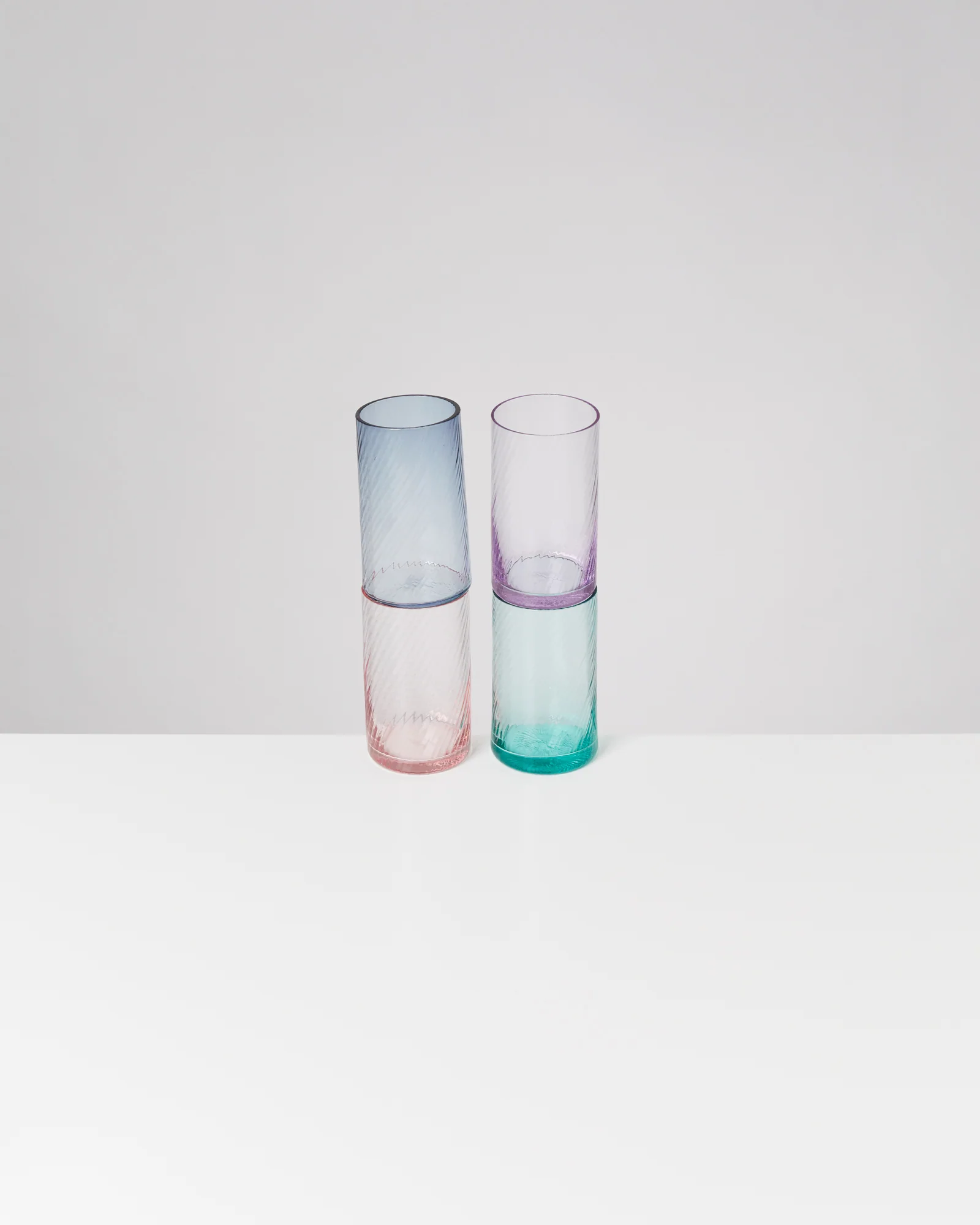 Leiria Glas klein riffled grün - Image 3