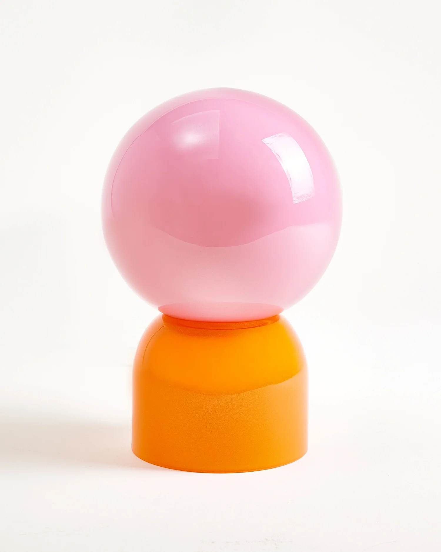 Lumo Glaslampe rosa orange