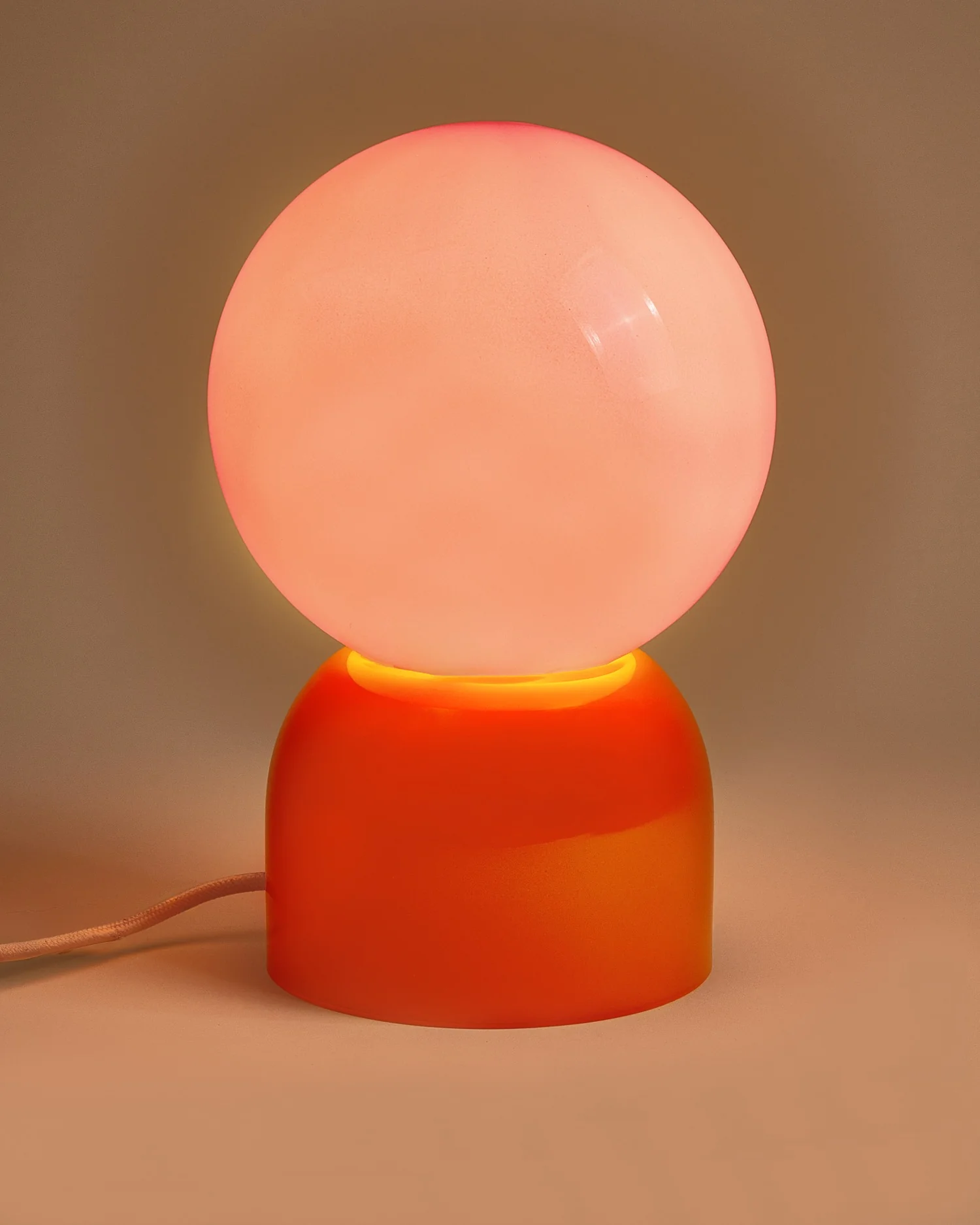 Lumo Glaslampe rosa orange - Image 2