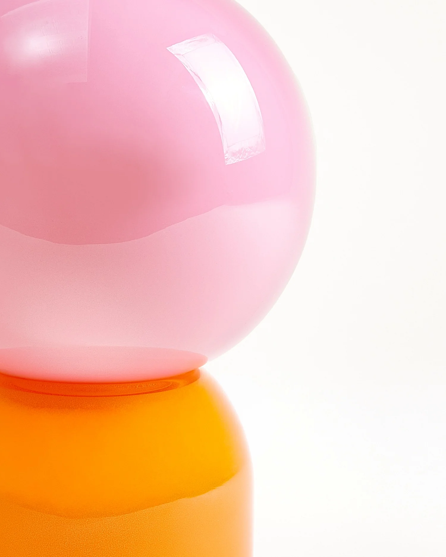 Lumo Glaslampe rosa orange - Image 4