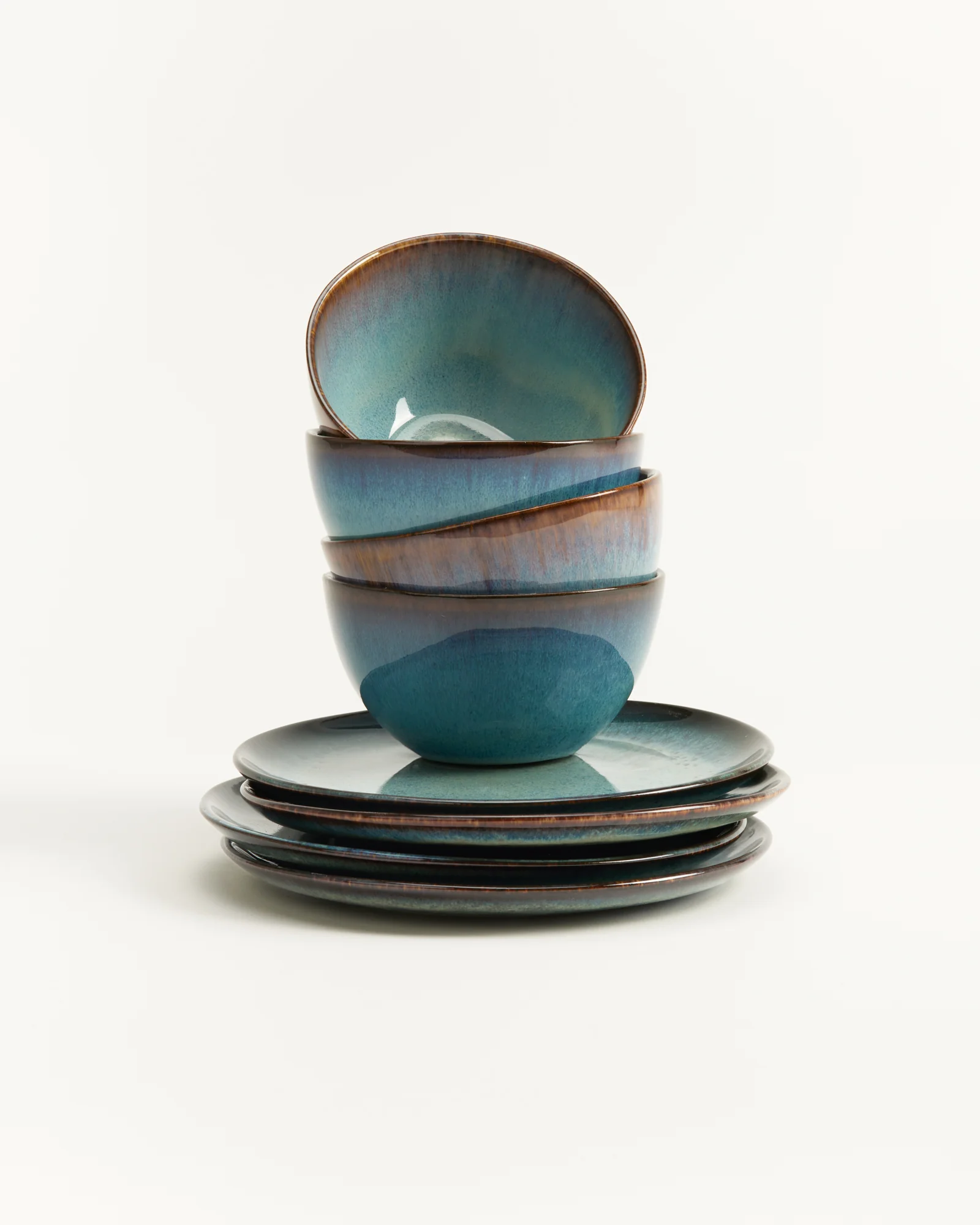 Madeira Frühstücks-Set grünblau 8-teilig