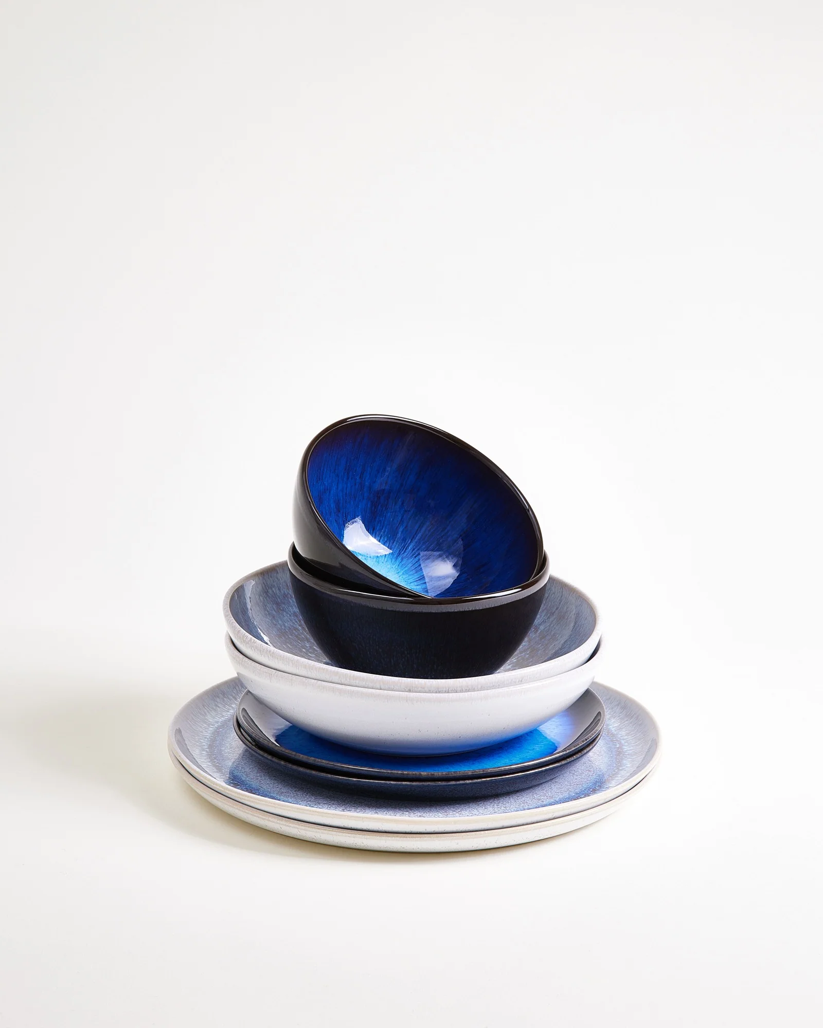 Melides Geschirr-Set deepseablue stoneblue 8-teilig - Image 2