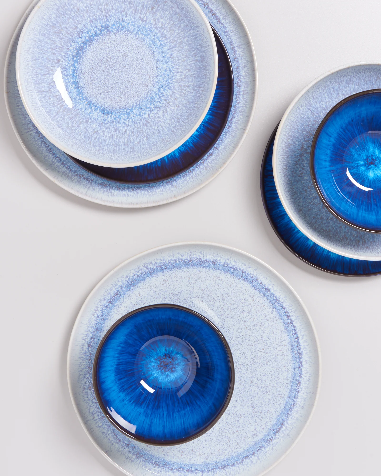 Melides Geschirr-Set deepseablue stoneblue 8-teilig - Image 3