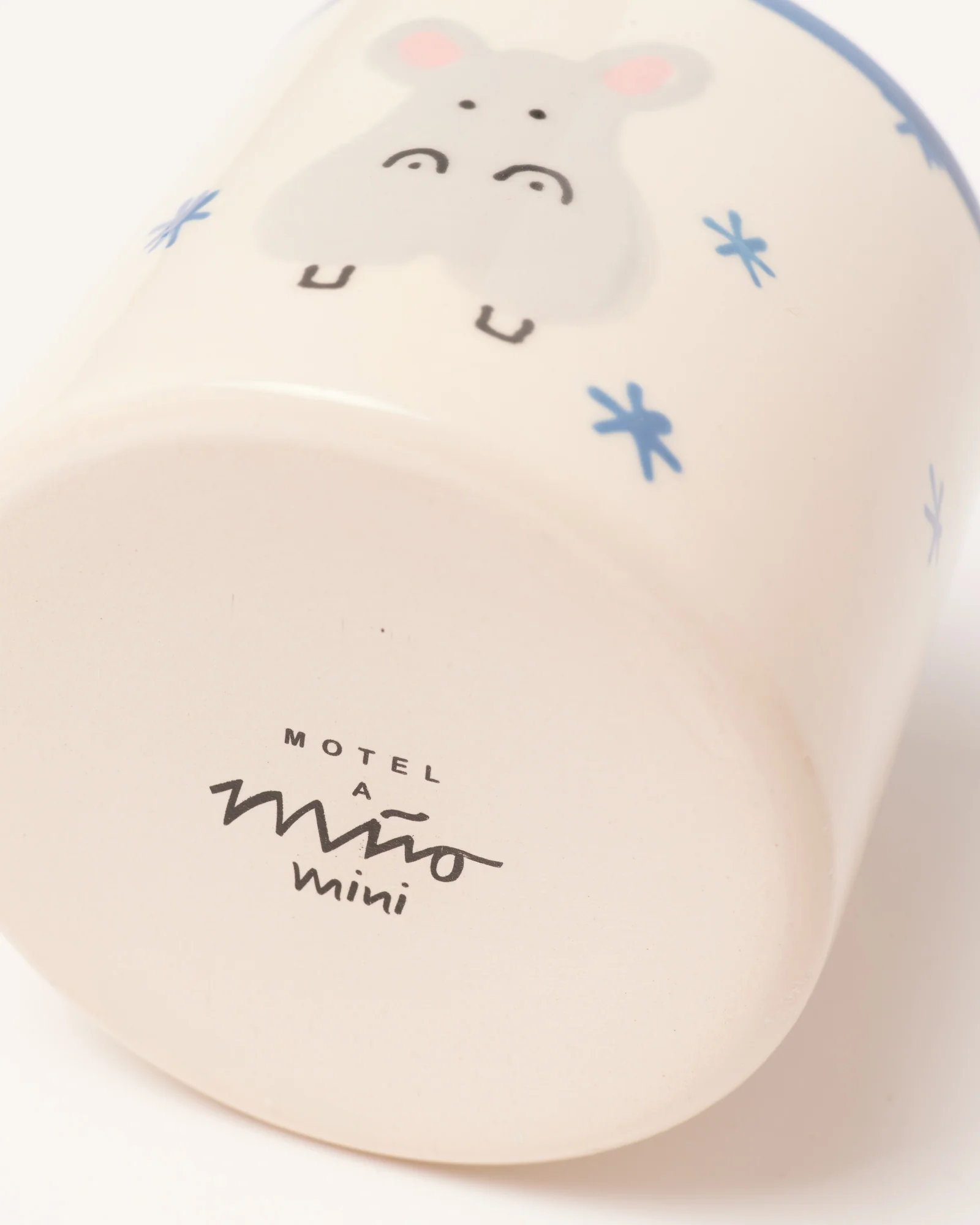 Miio Miini Becher groß Hippo weiß blau - Image 4