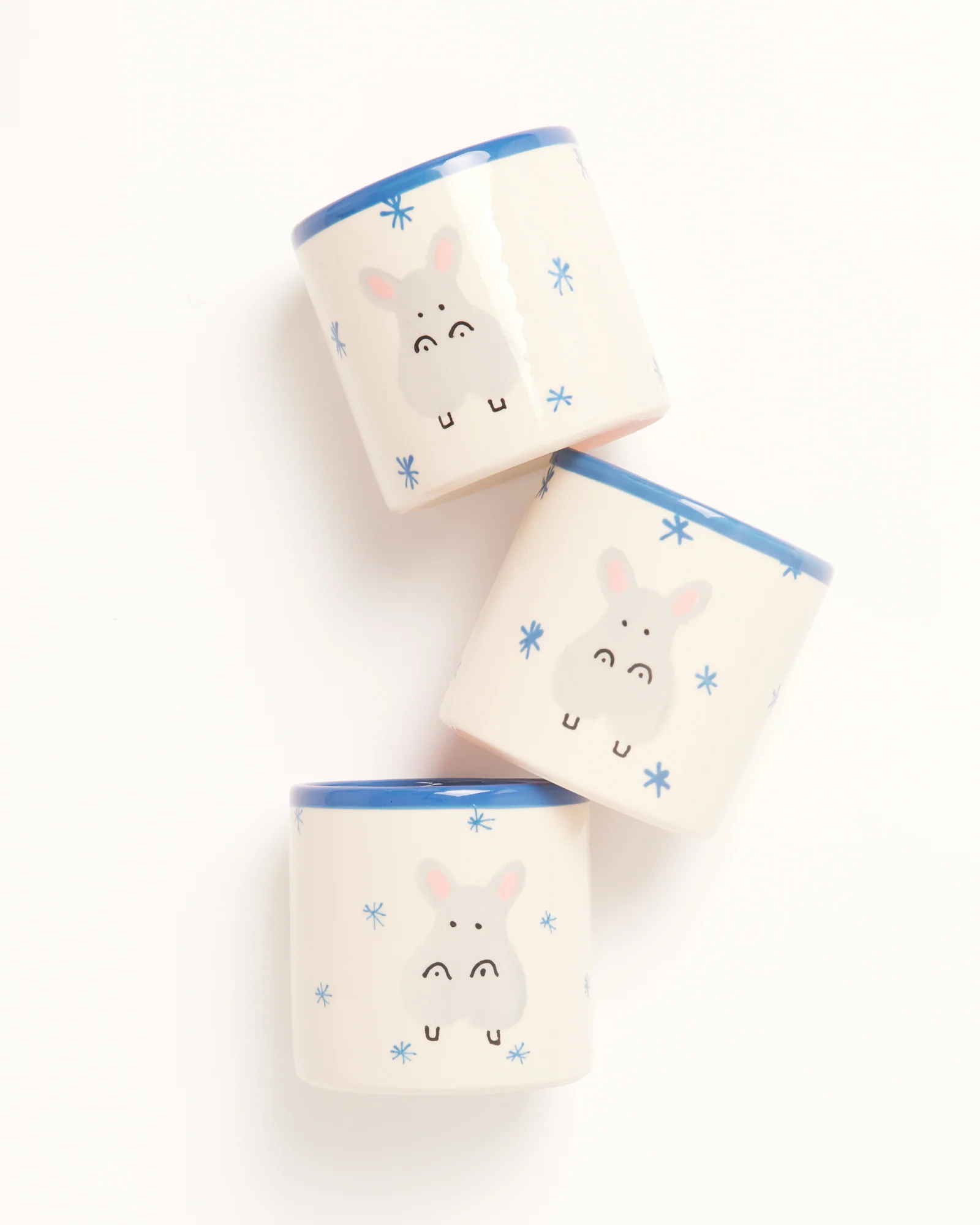 Miio Miini Becher groß Hippo weiß blau - Image 7