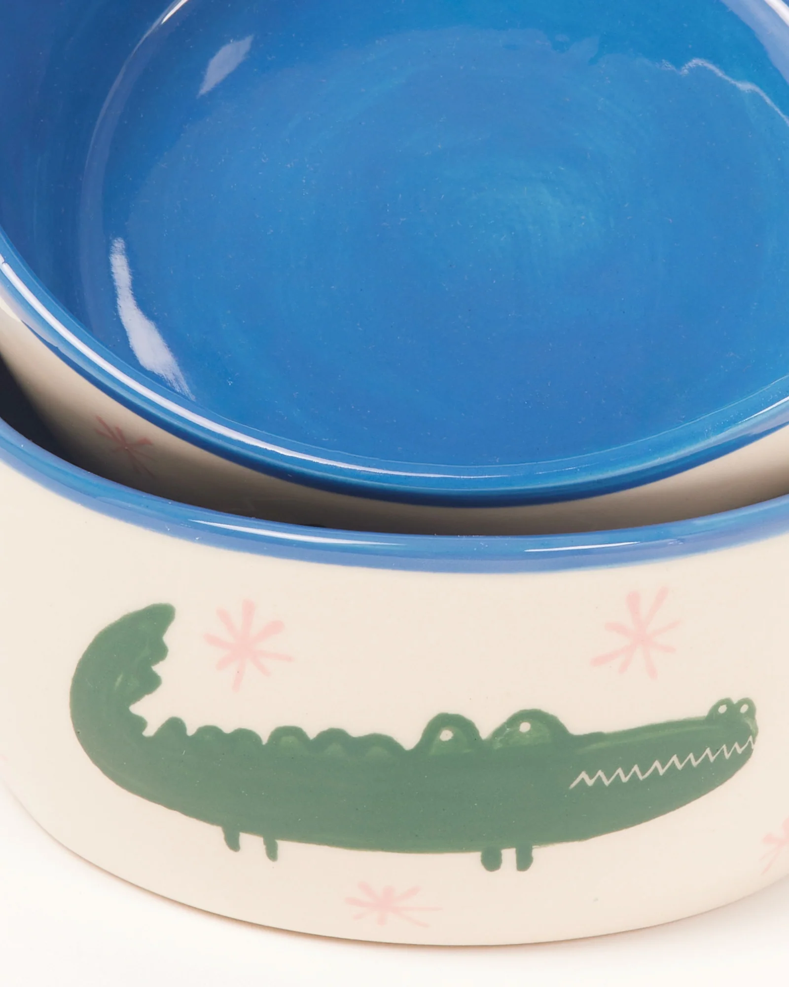 Miio Miini Müslischale Croco weiß blau - Image 3